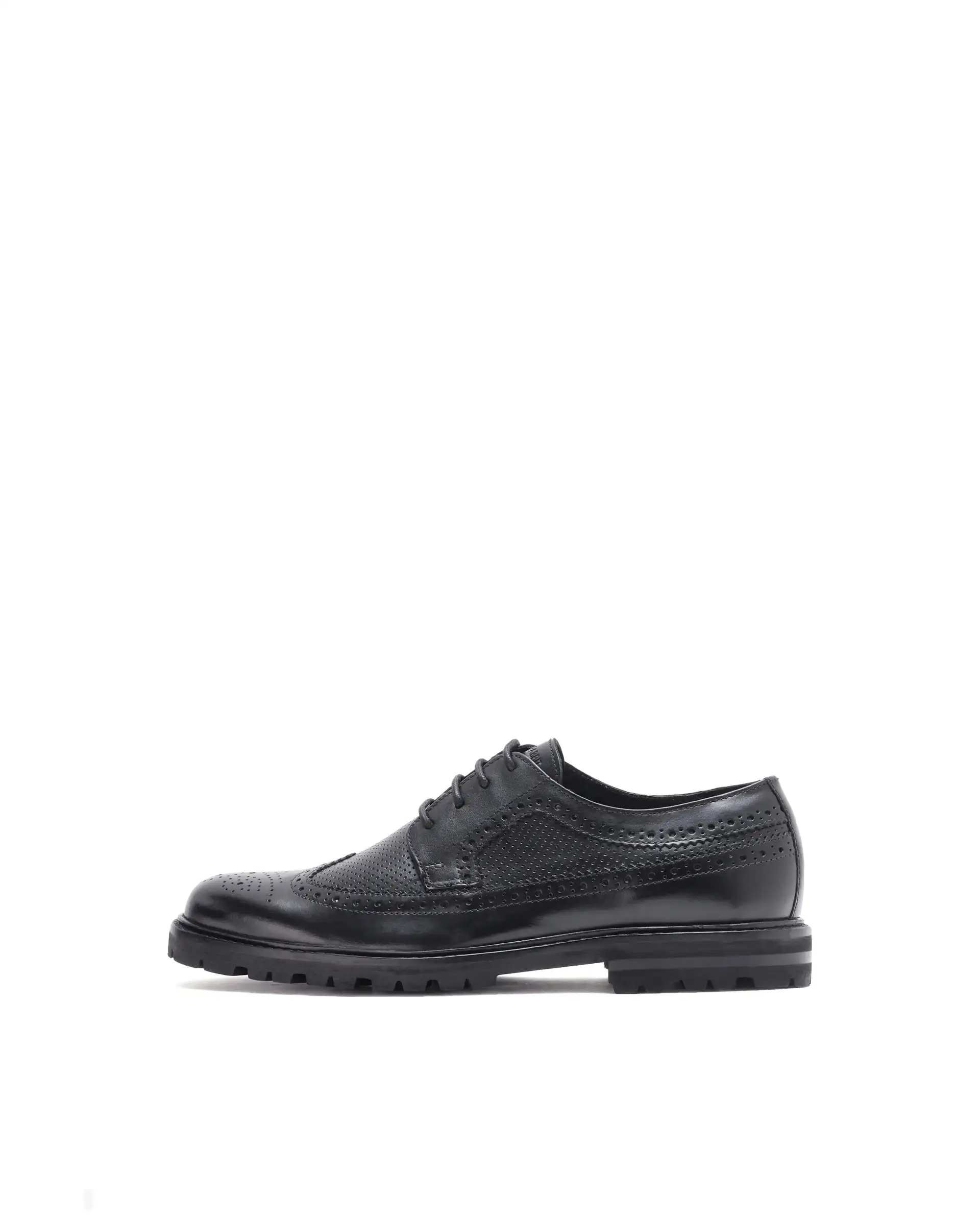 Rare Rabbit Men's Brox Black Plain Shoes - Image 3
