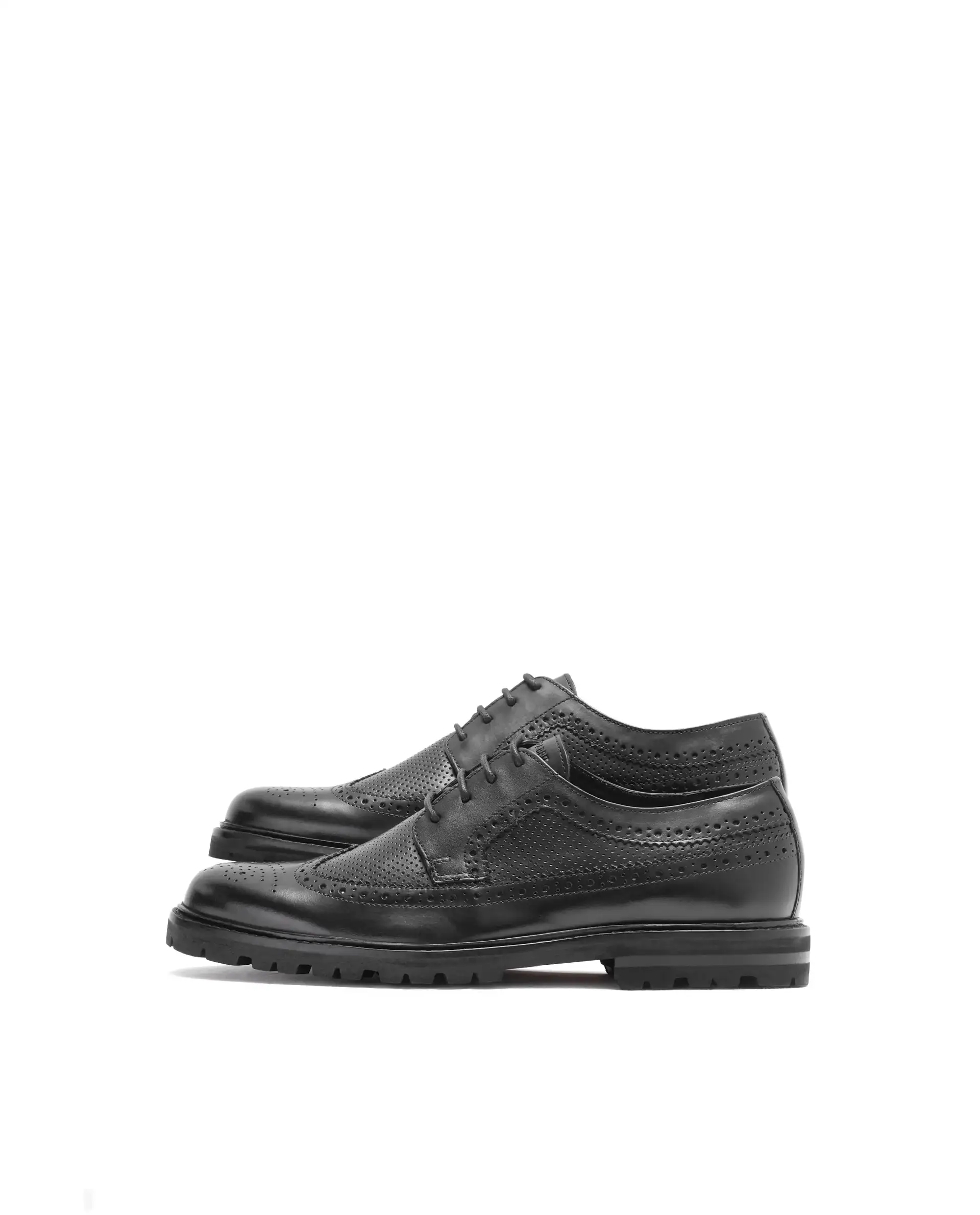 Rare Rabbit Men's Brox Black Plain Shoes - Image 7