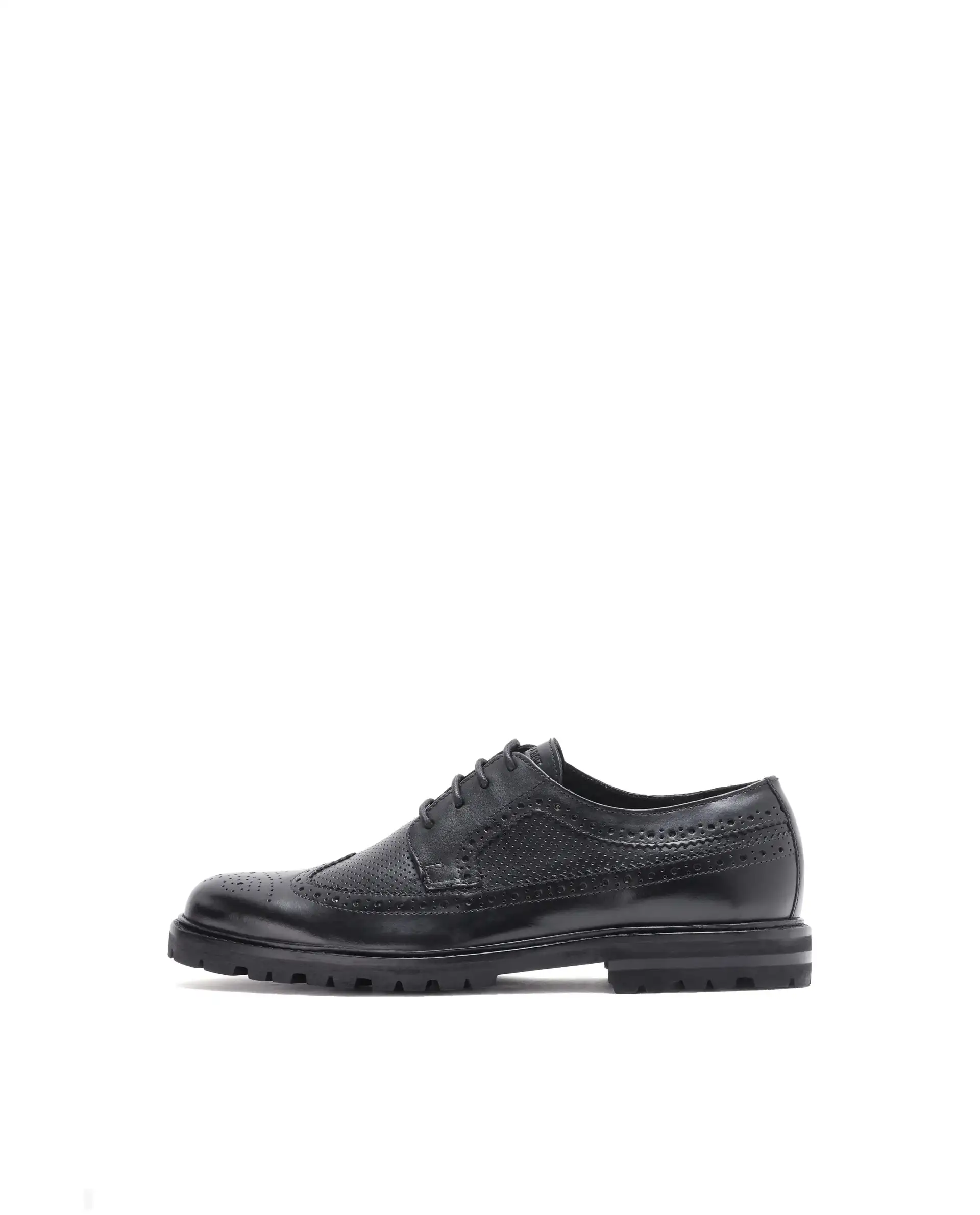 Rare Rabbit Men's Brox Black Plain Shoes - Image 8