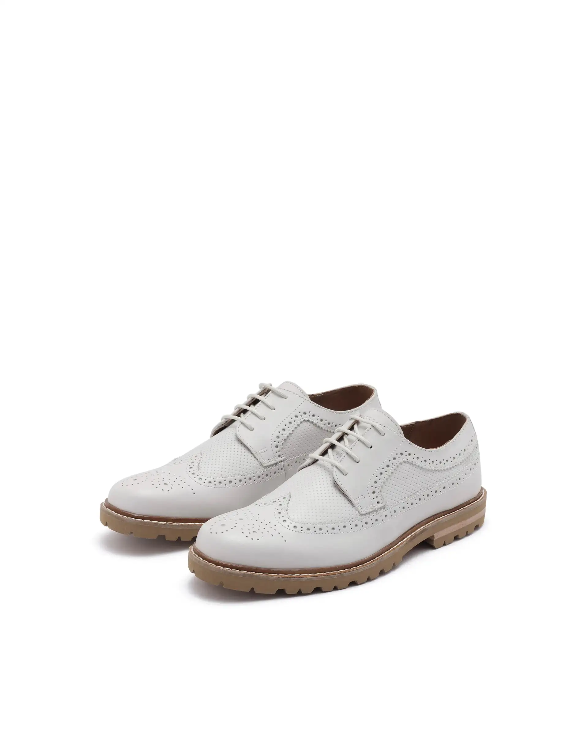 Rare Rabbit Men Brox Ivory Lace-Up Shoes - Image 2