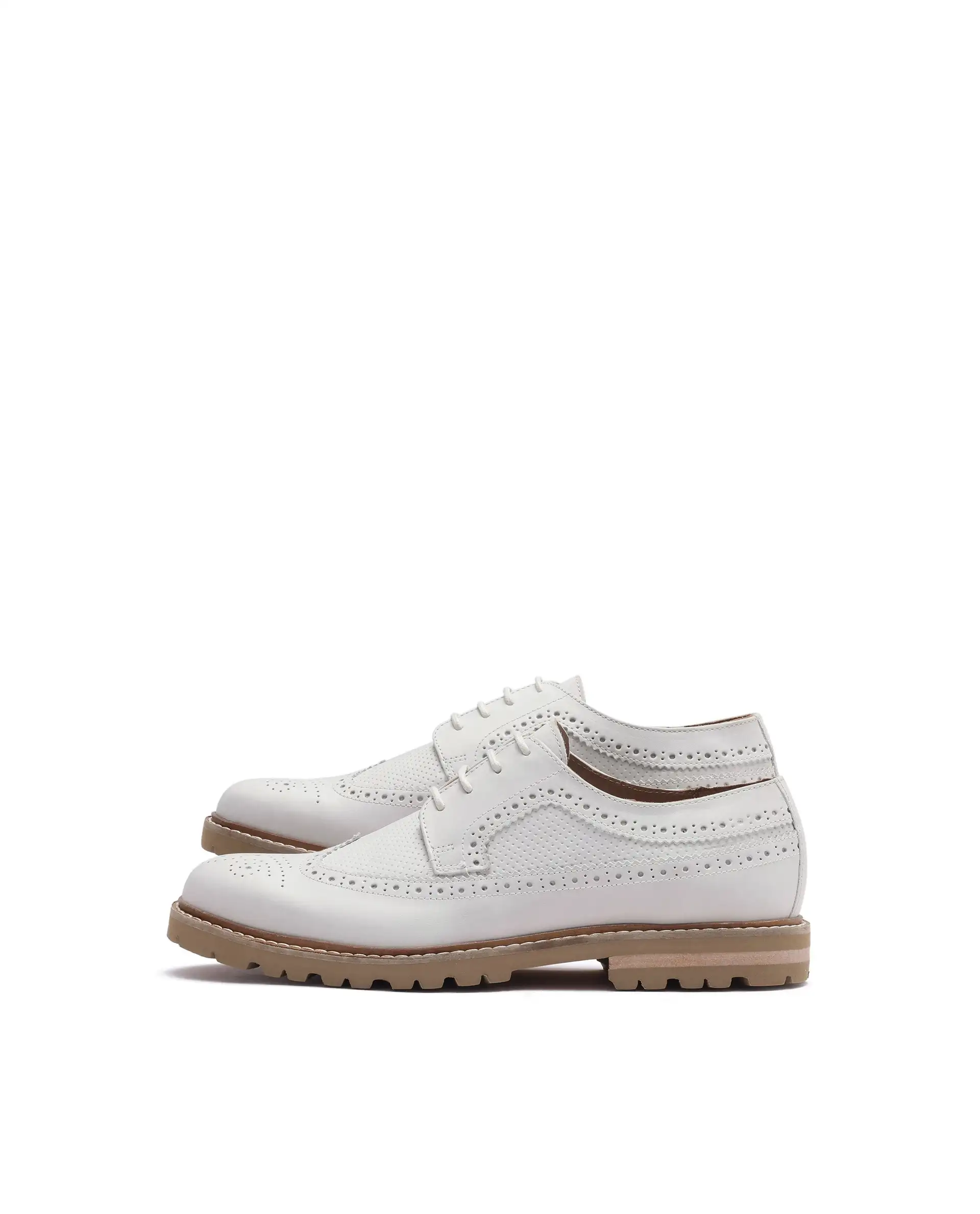 Rare Rabbit Men Brox Ivory Lace-Up Shoes - Image 6