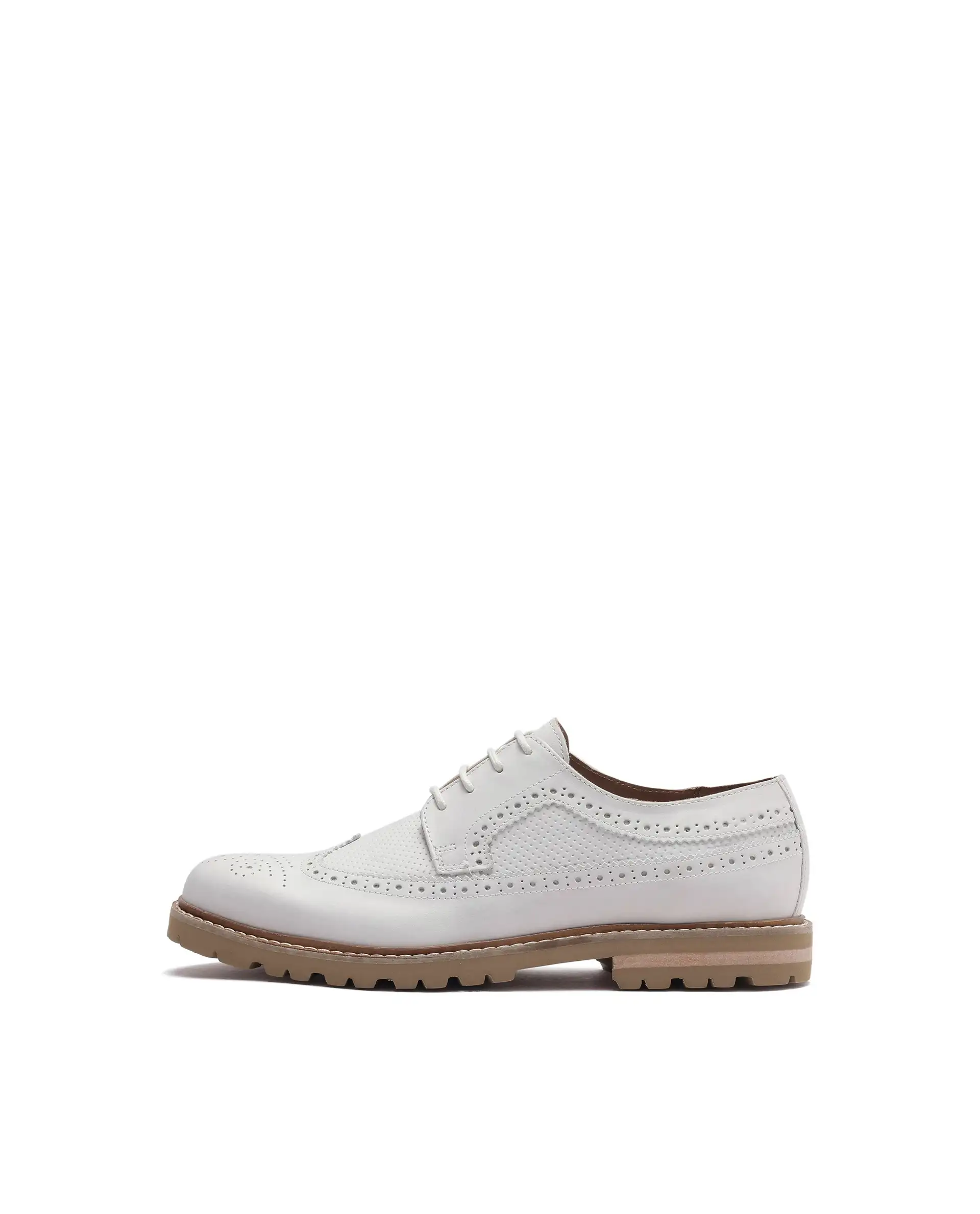 Rare Rabbit Men Brox Ivory Lace-Up Shoes - Image 8