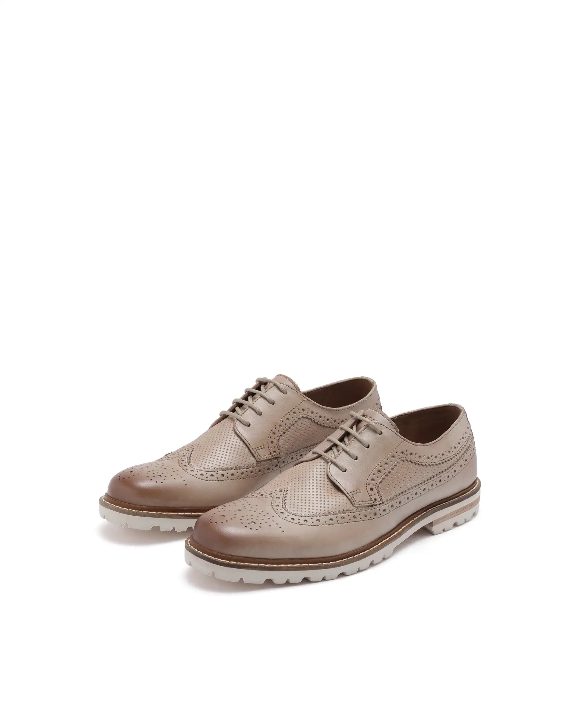 Rare Rabbit Men Brox Tan Lace-Up Shoes - Image 2