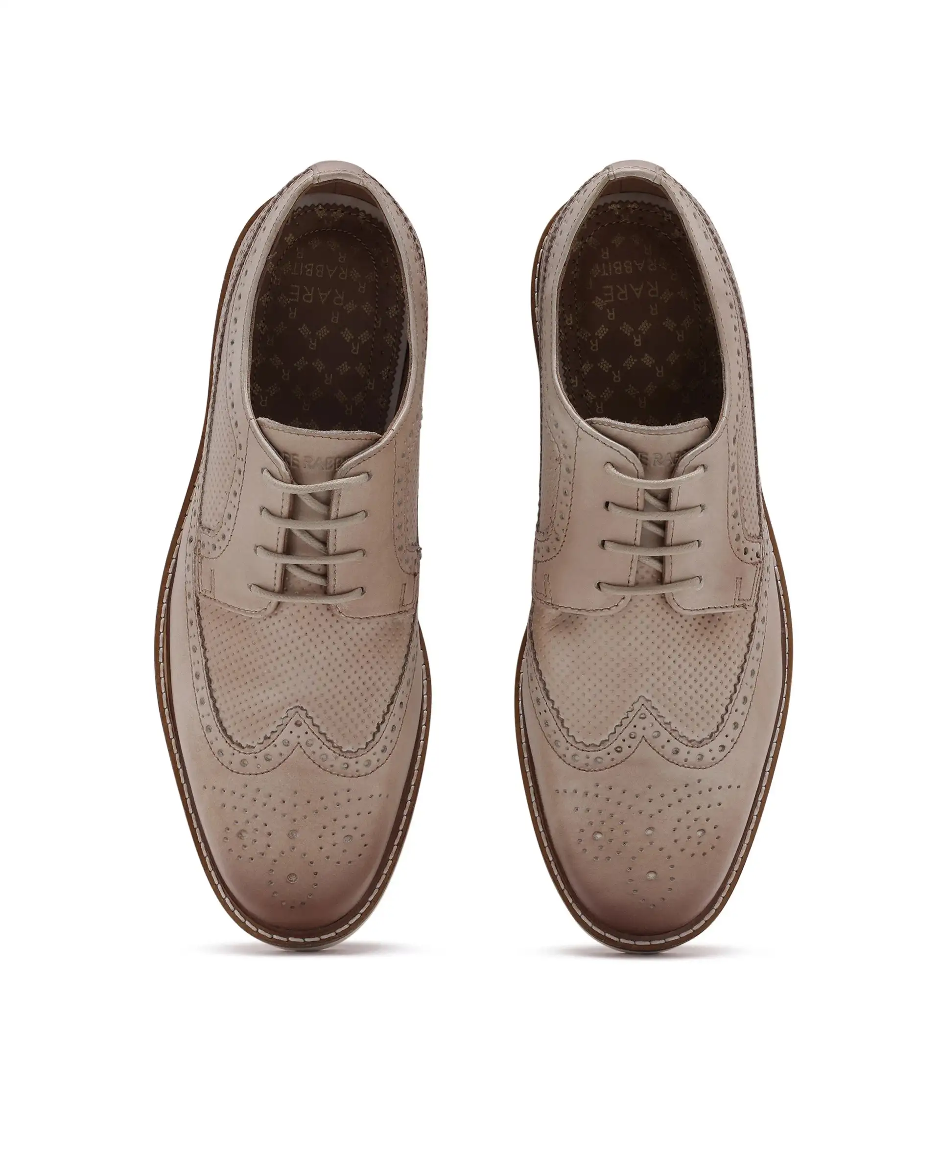 Rare Rabbit Men Brox Tan Lace-Up Shoes - Image 4