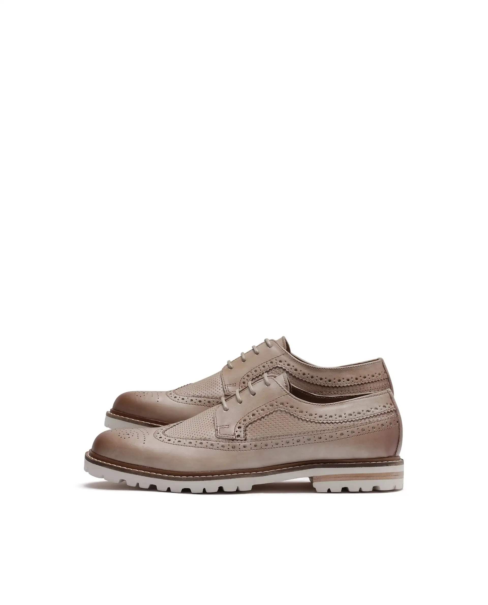 Rare Rabbit Men Brox Tan Lace-Up Shoes - Image 7