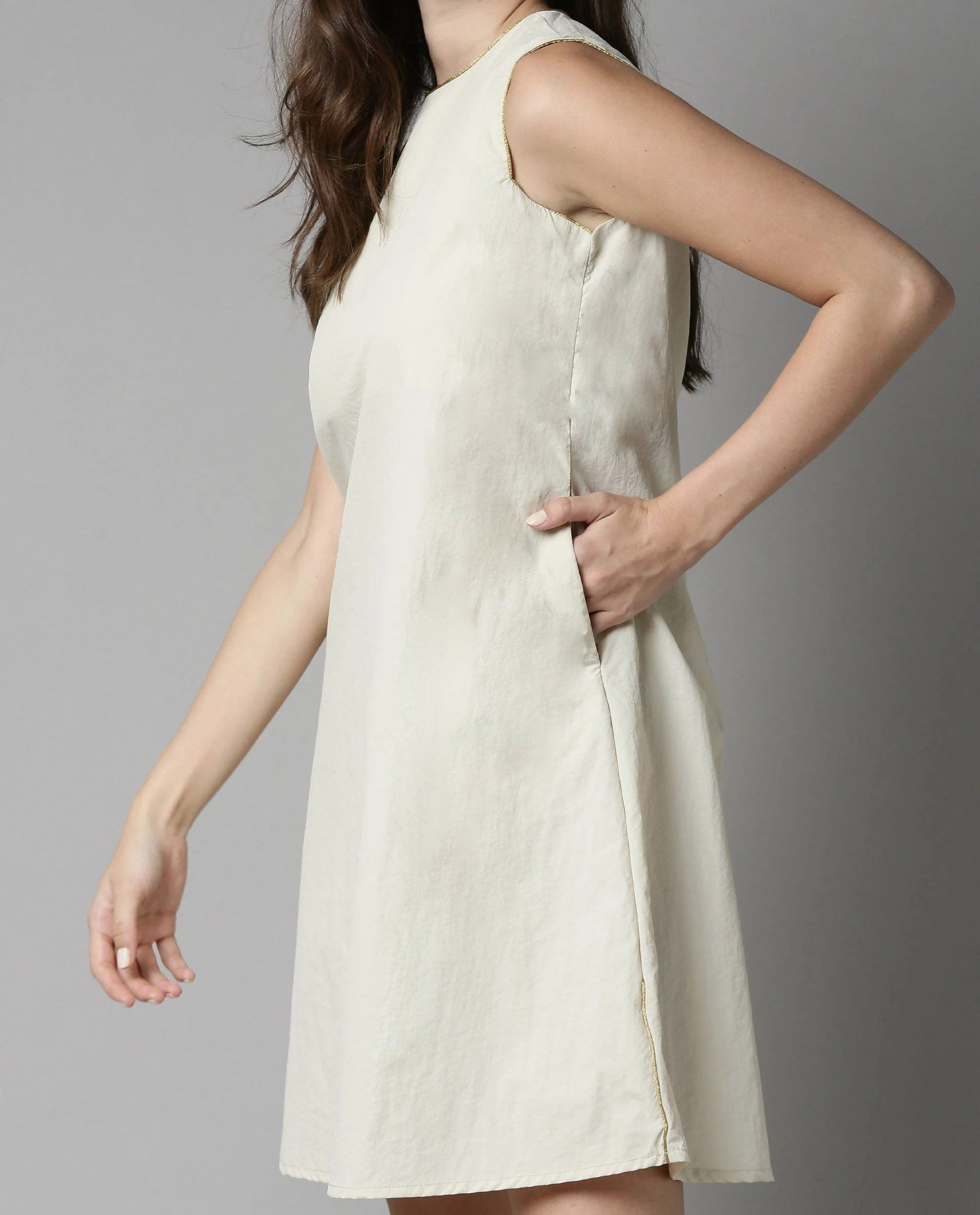 Rareism Women's Bru Beige Dress - Image 2