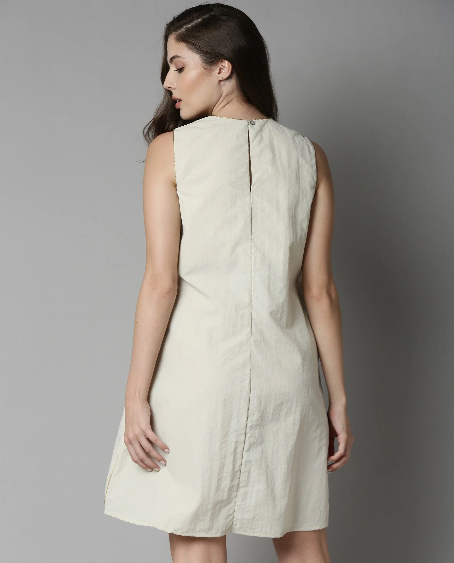 Rareism Women's Bru Beige Dress - Image 5