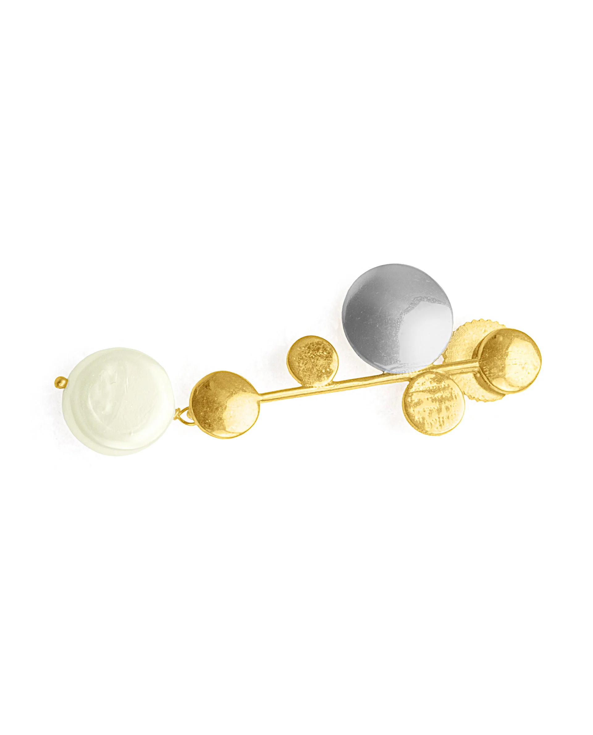 Rareism Women Bubbles Gold Earring - Image 4