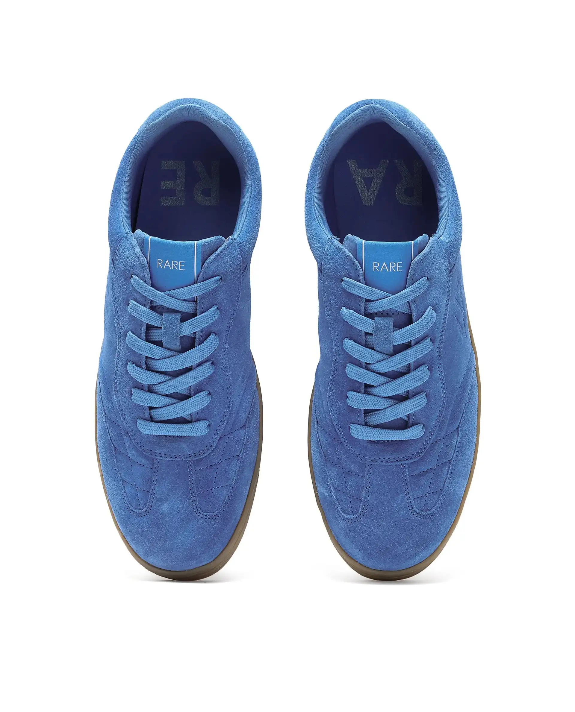 Rare Rabbit Men's Burnie Blue Lace-Up Closure Suede Sneaker - Image 4