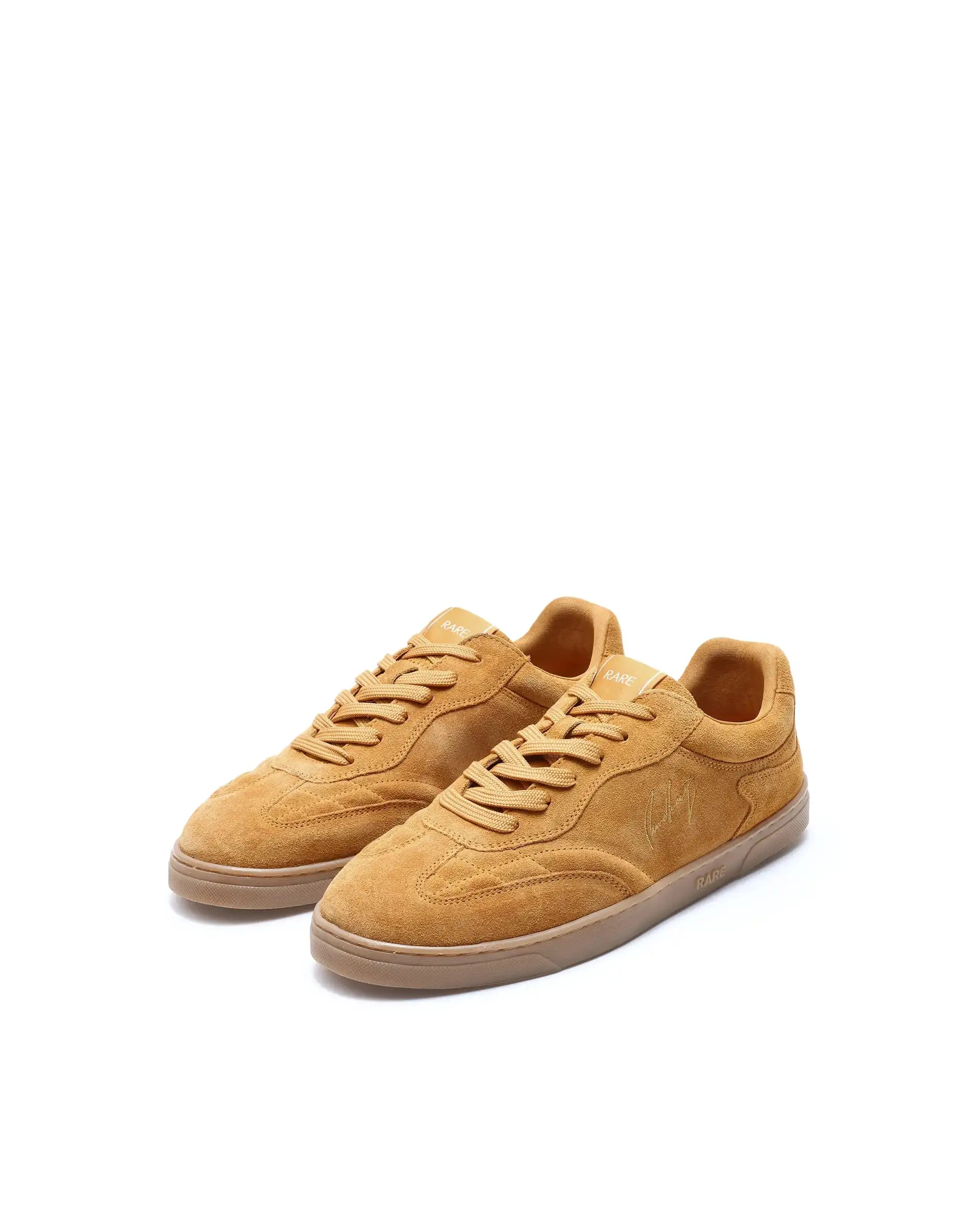 Rare Rabbit Men's Burnie Mustard Lace-Up Closure Suede Sneaker - Image 3