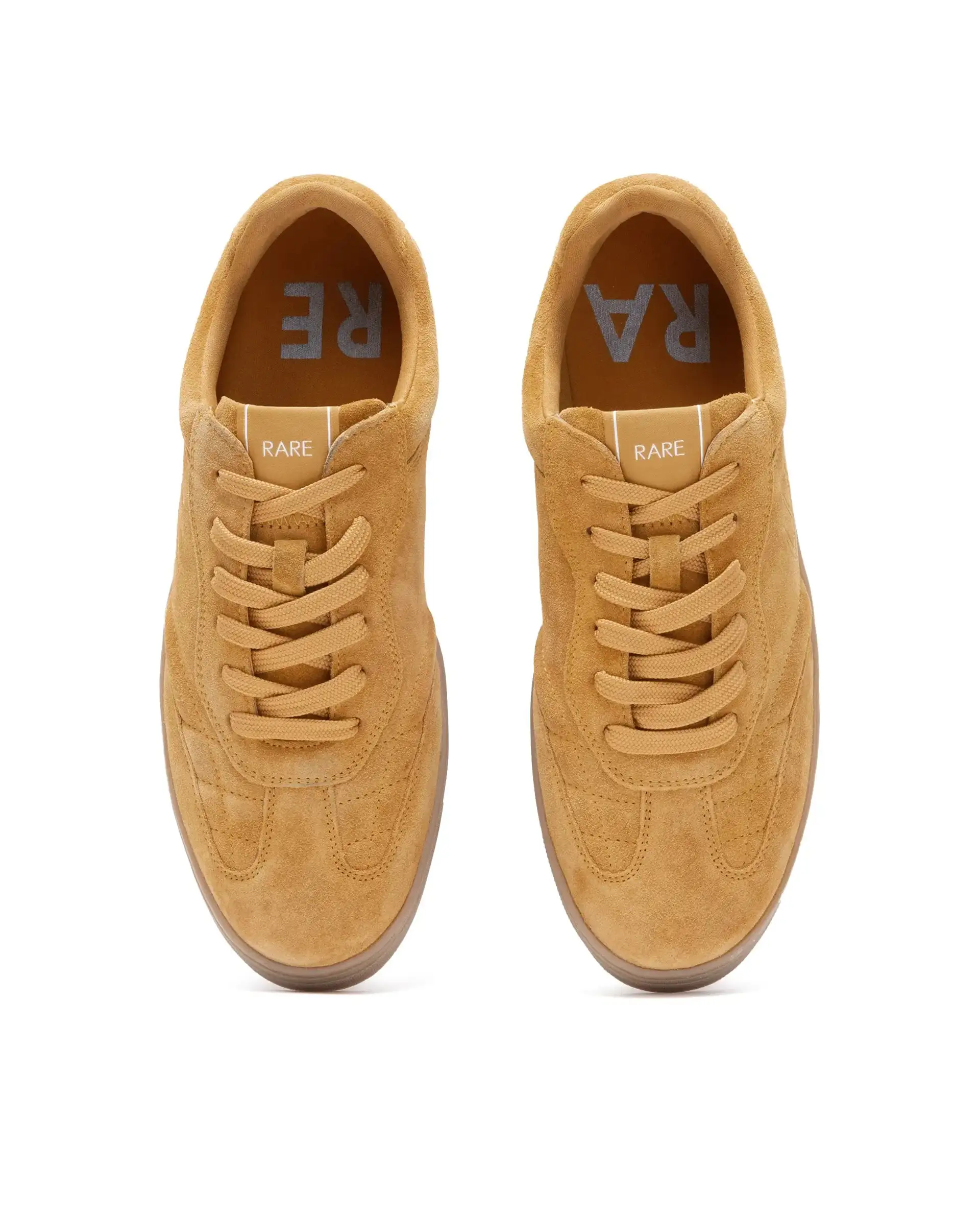 Rare Rabbit Men's Burnie Mustard Lace-Up Closure Suede Sneaker - Image 4