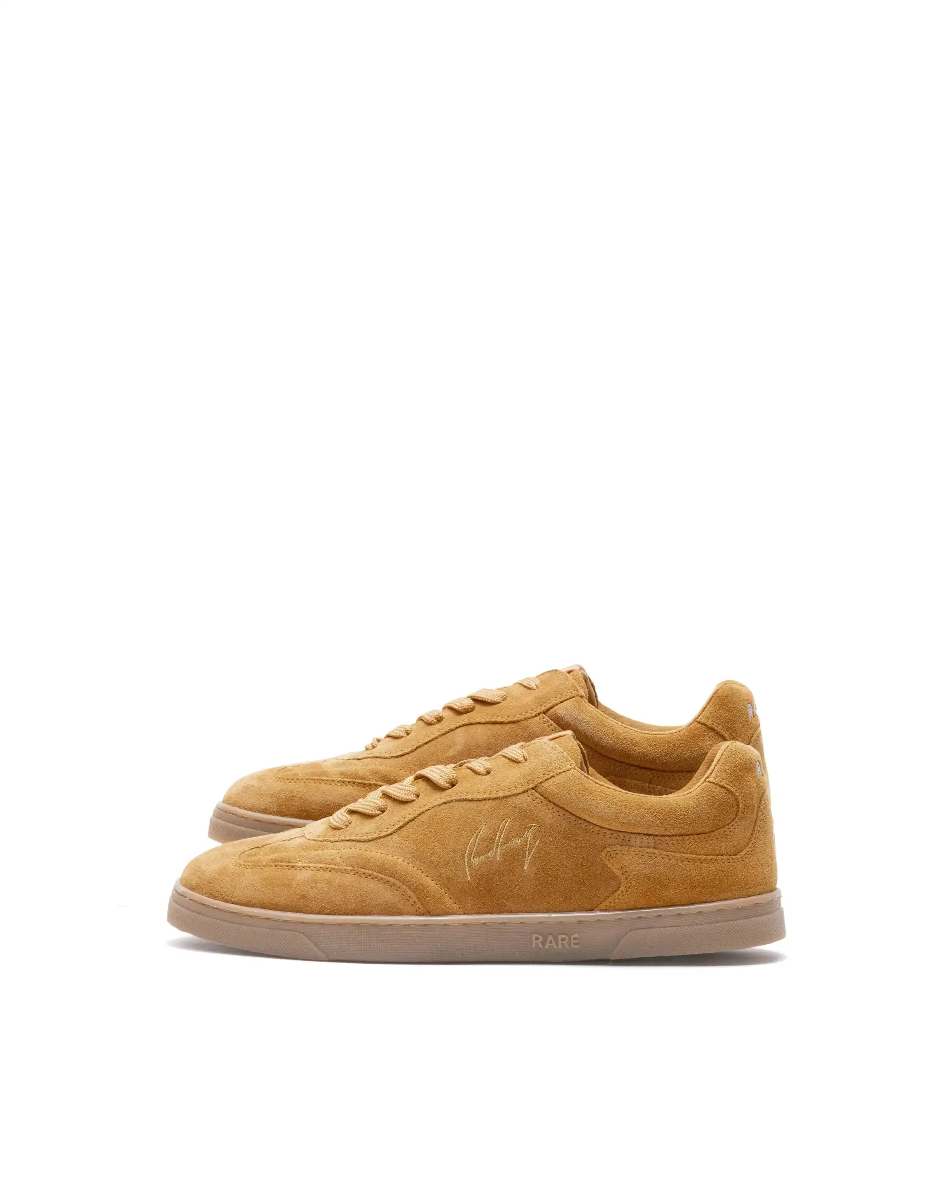 Rare Rabbit Men's Burnie Mustard Lace-Up Closure Suede Sneaker - Image 6