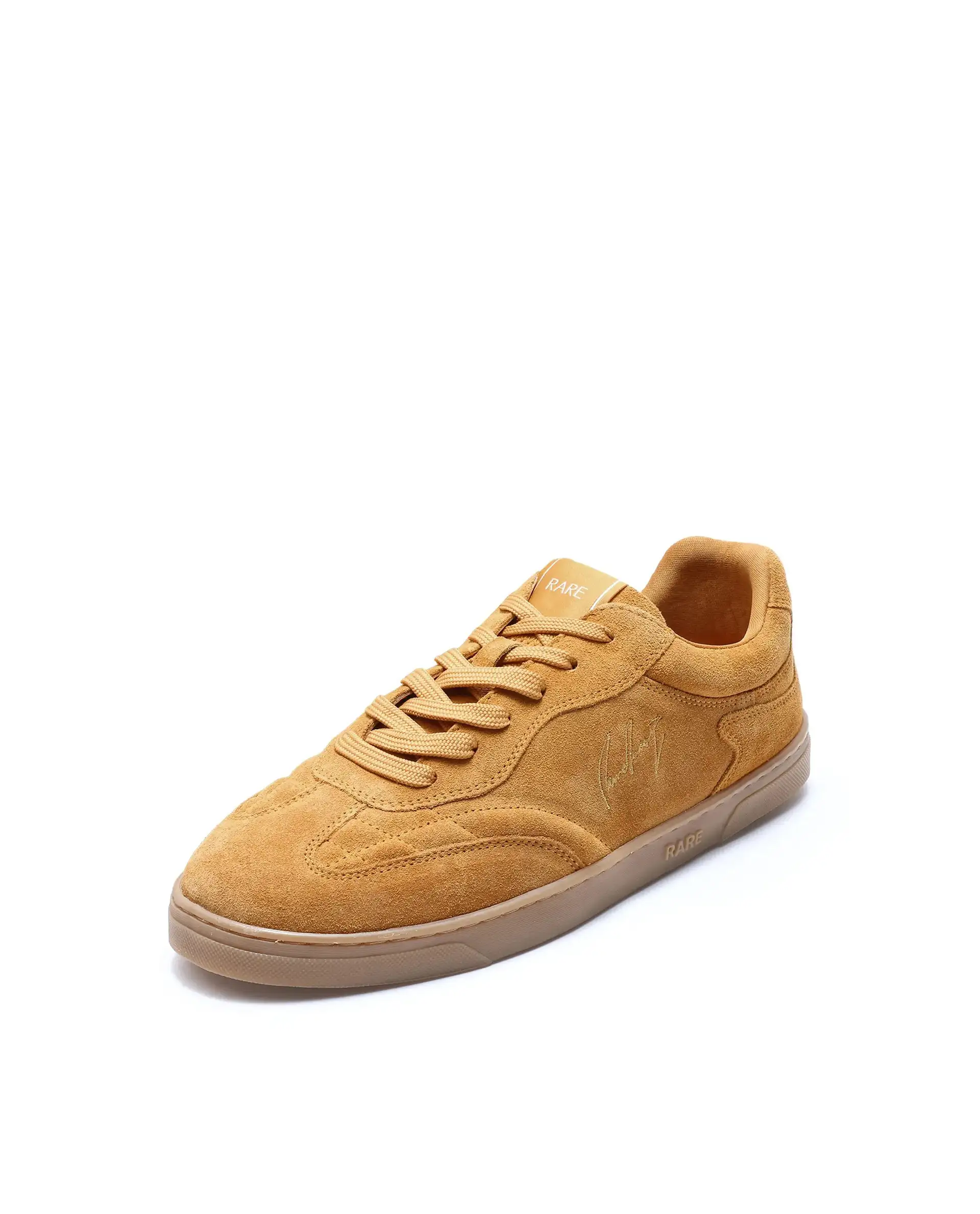 Rare Rabbit Men's Burnie Mustard Lace-Up Closure Suede Sneaker - Image 7
