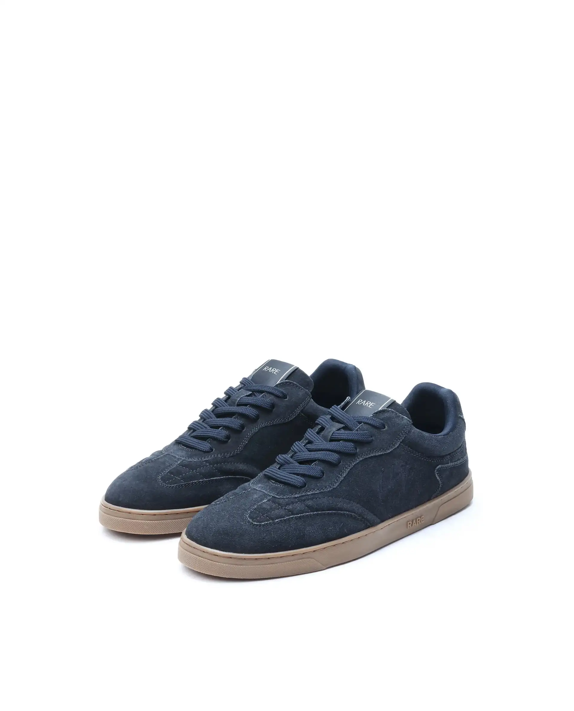 Rare Rabbit Men's Burnie Navy Lace-Up Closure Suede Sneaker - Image 3