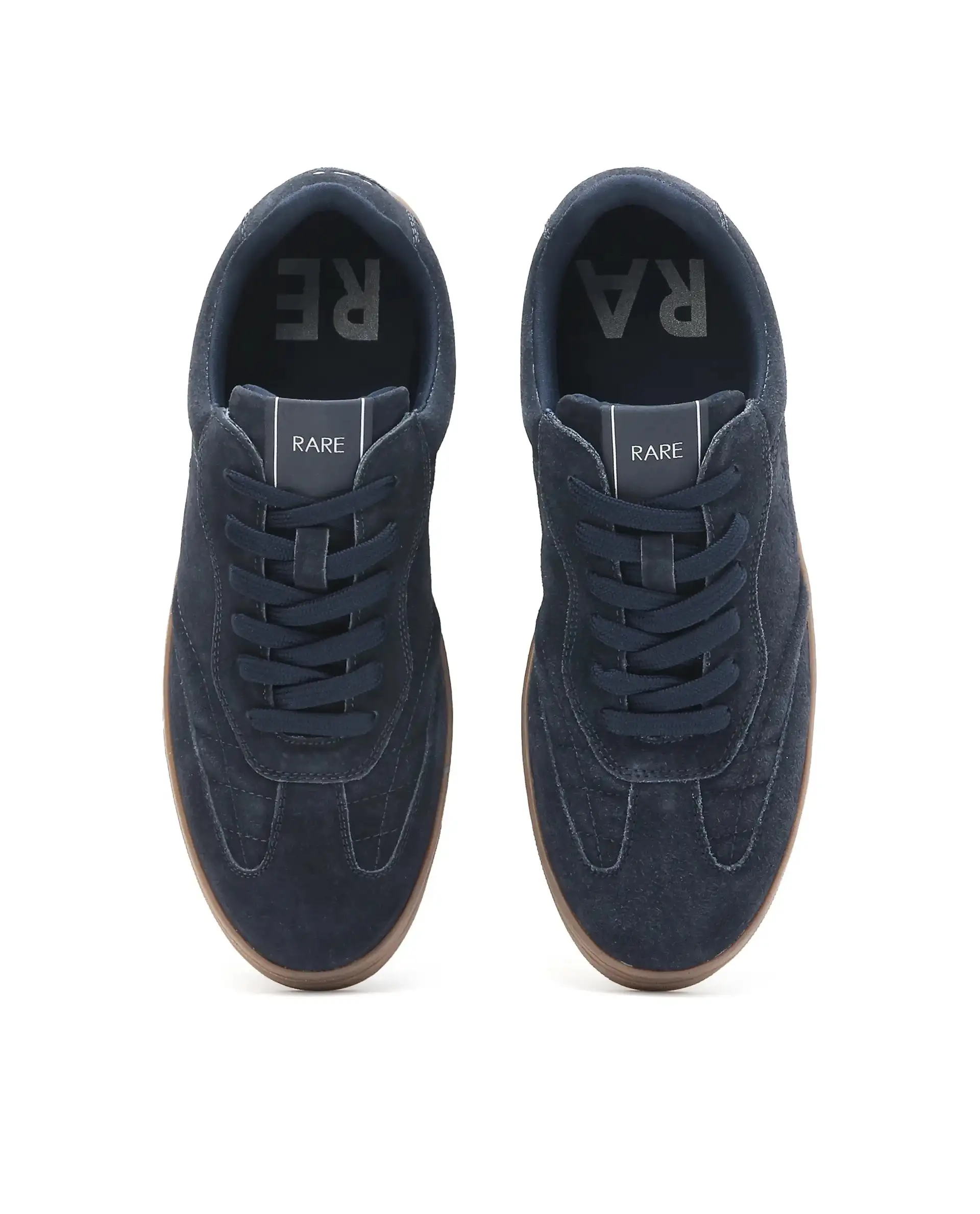Rare Rabbit Men's Burnie Navy Lace-Up Closure Suede Sneaker - Image 4