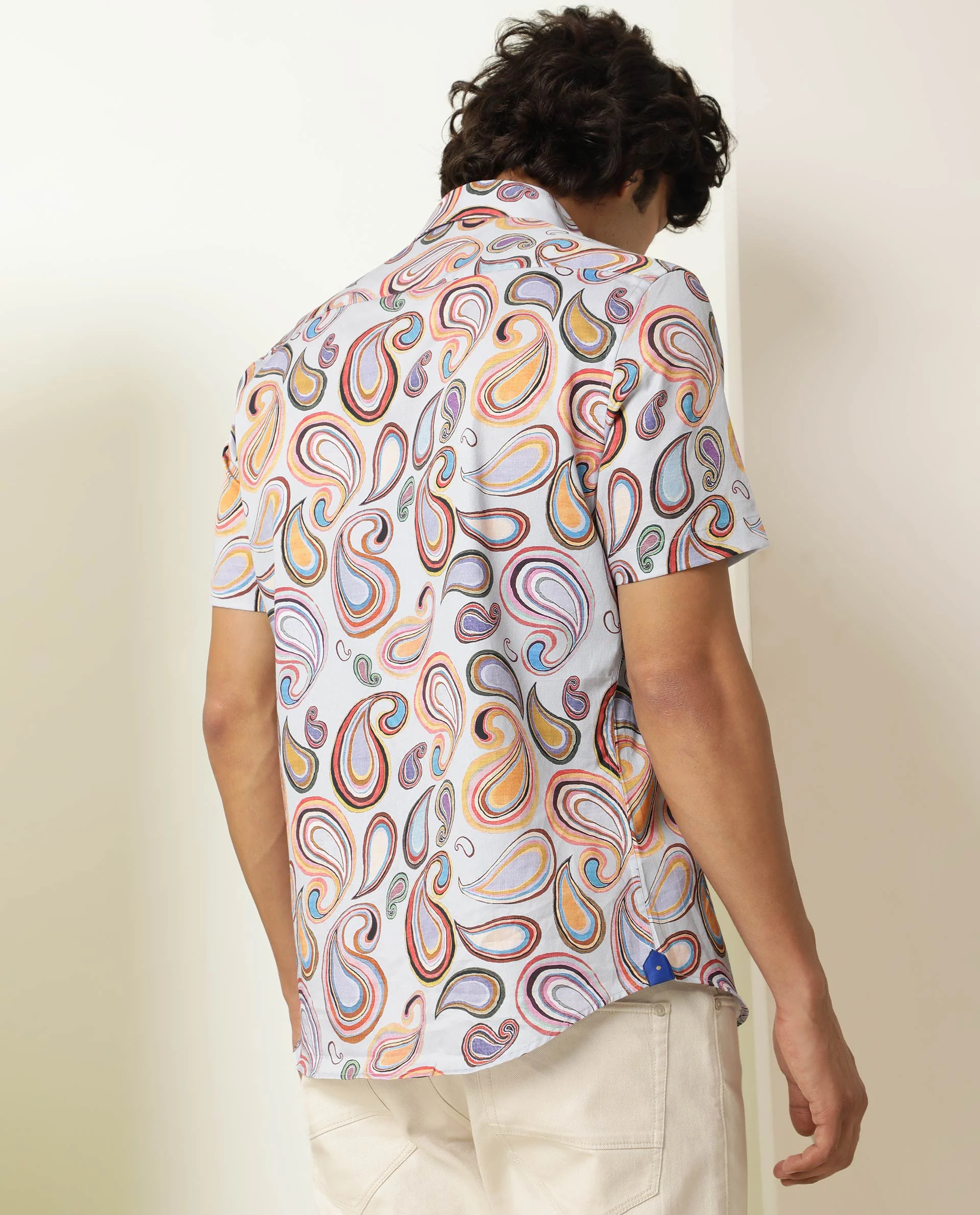 Rare Rabbit Men's Cadiz Multi Regular Fit Shirt - Image 11