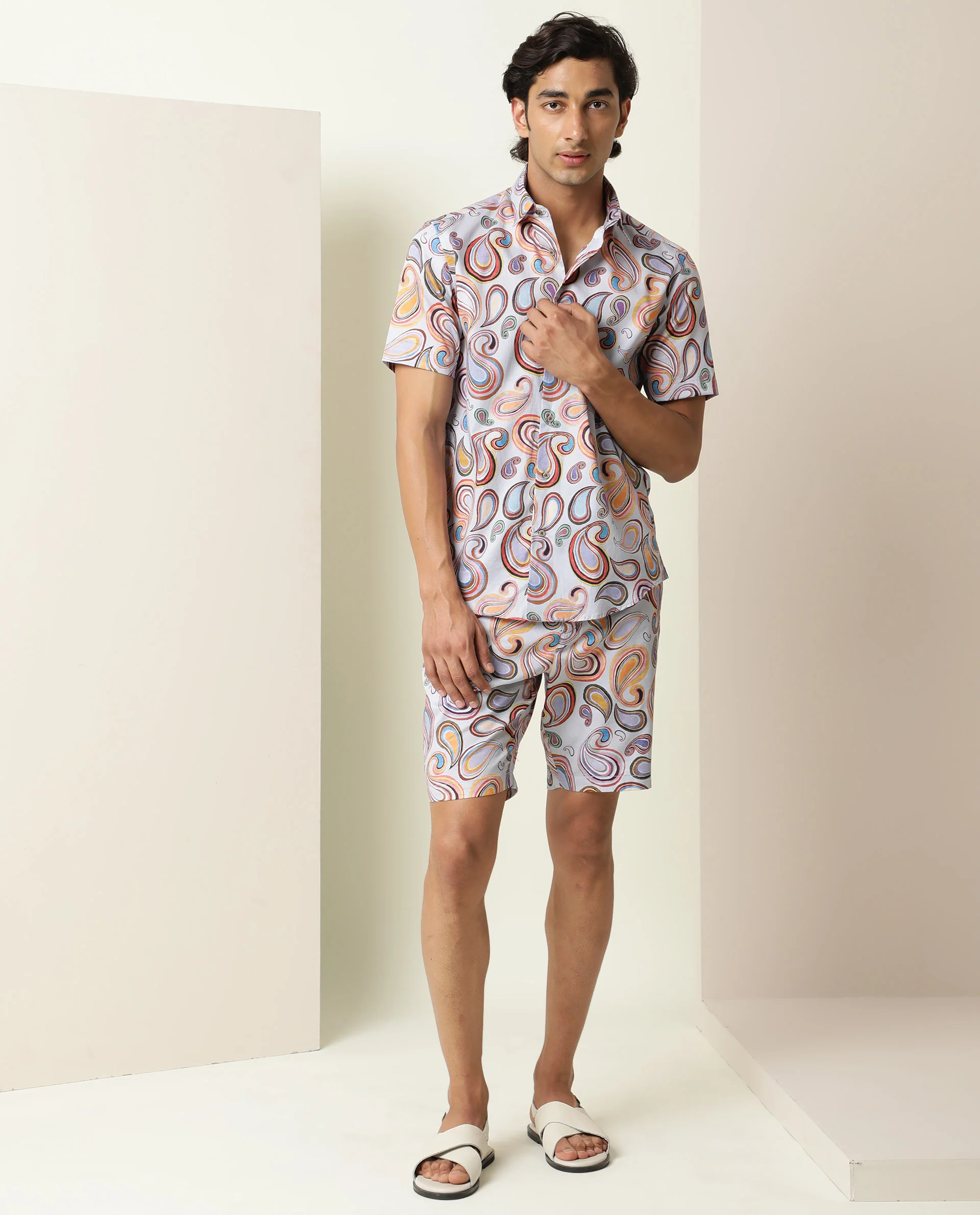 Rare Rabbit Men's Cadiz Multi Regular Fit Shirt - Image 12