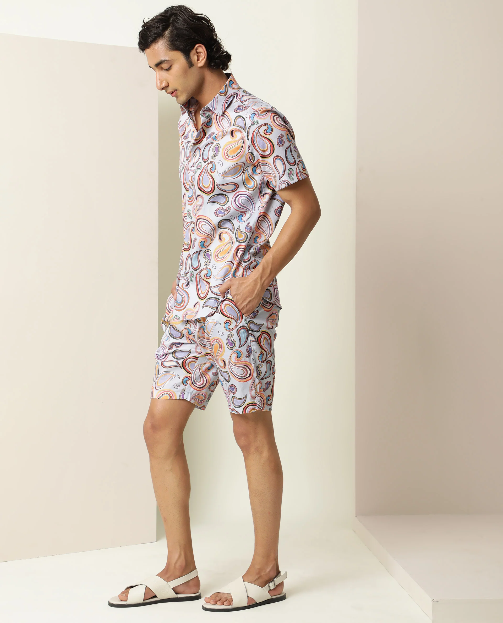 Rare Rabbit Men's Cadiz Multi Regular Fit Shirt - Image 13