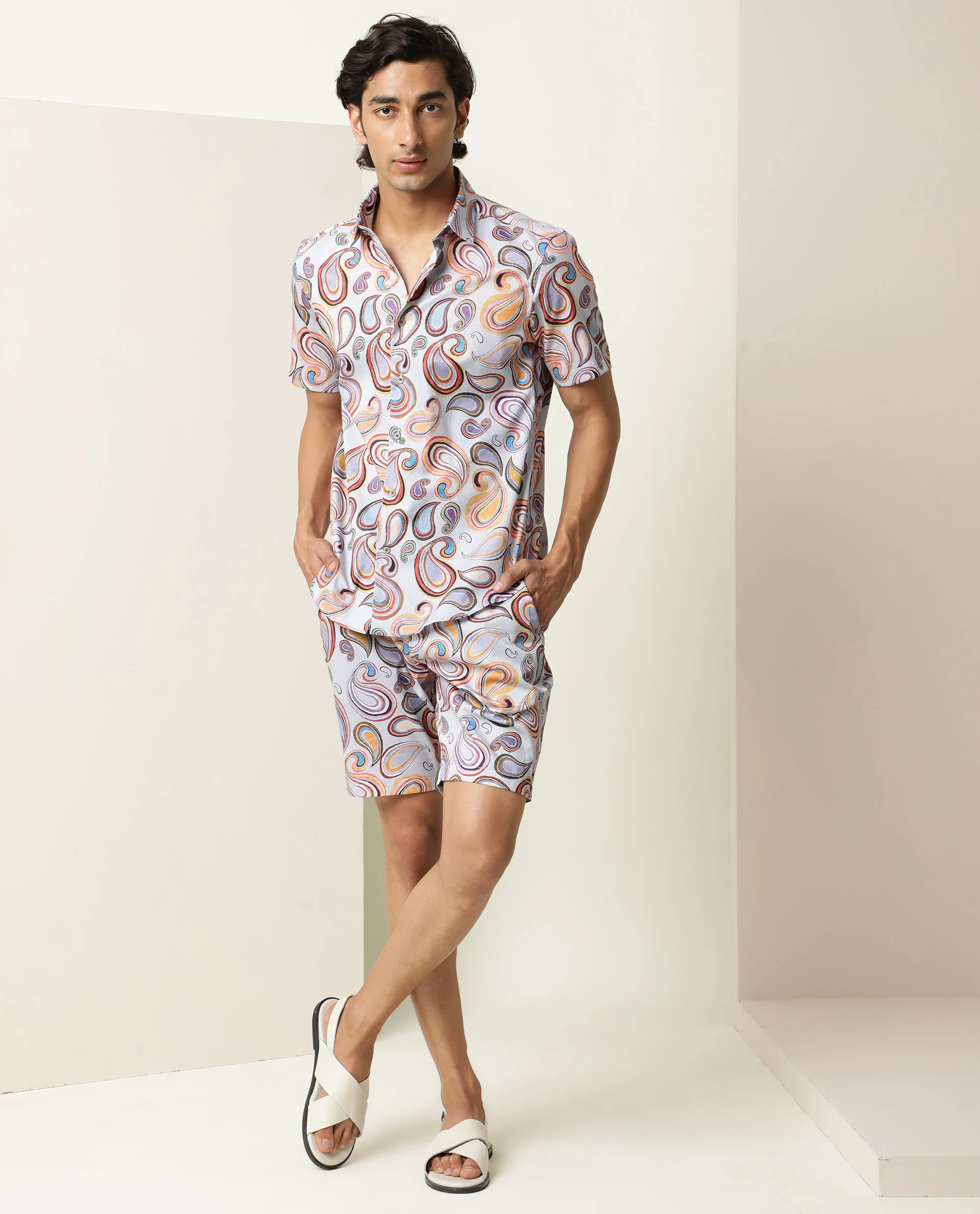 Rare Rabbit Men's Cadiz Multi Regular Fit Shirt - Image 14