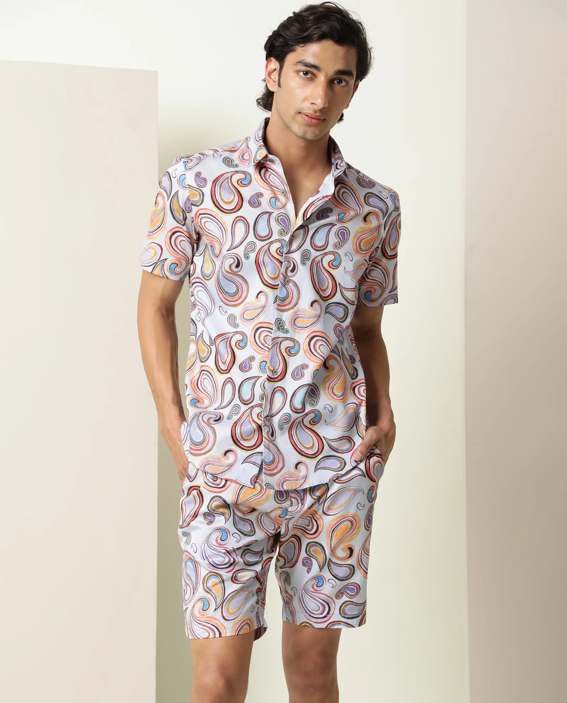 Rare Rabbit Men's Cadiz Multi Regular Fit Shirt - Image 2