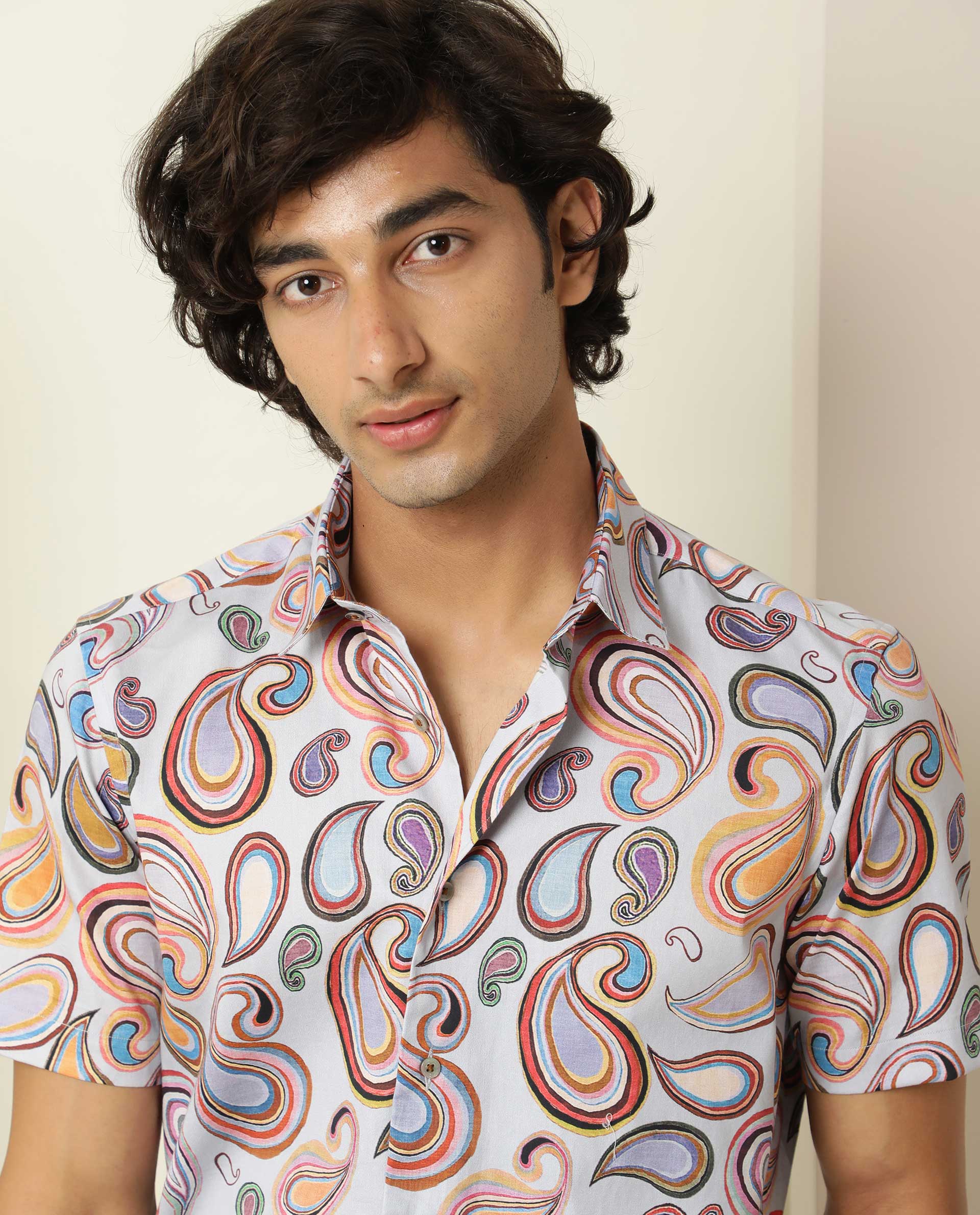 Rare Rabbit Men's Cadiz Multi Regular Fit Shirt - Image 8