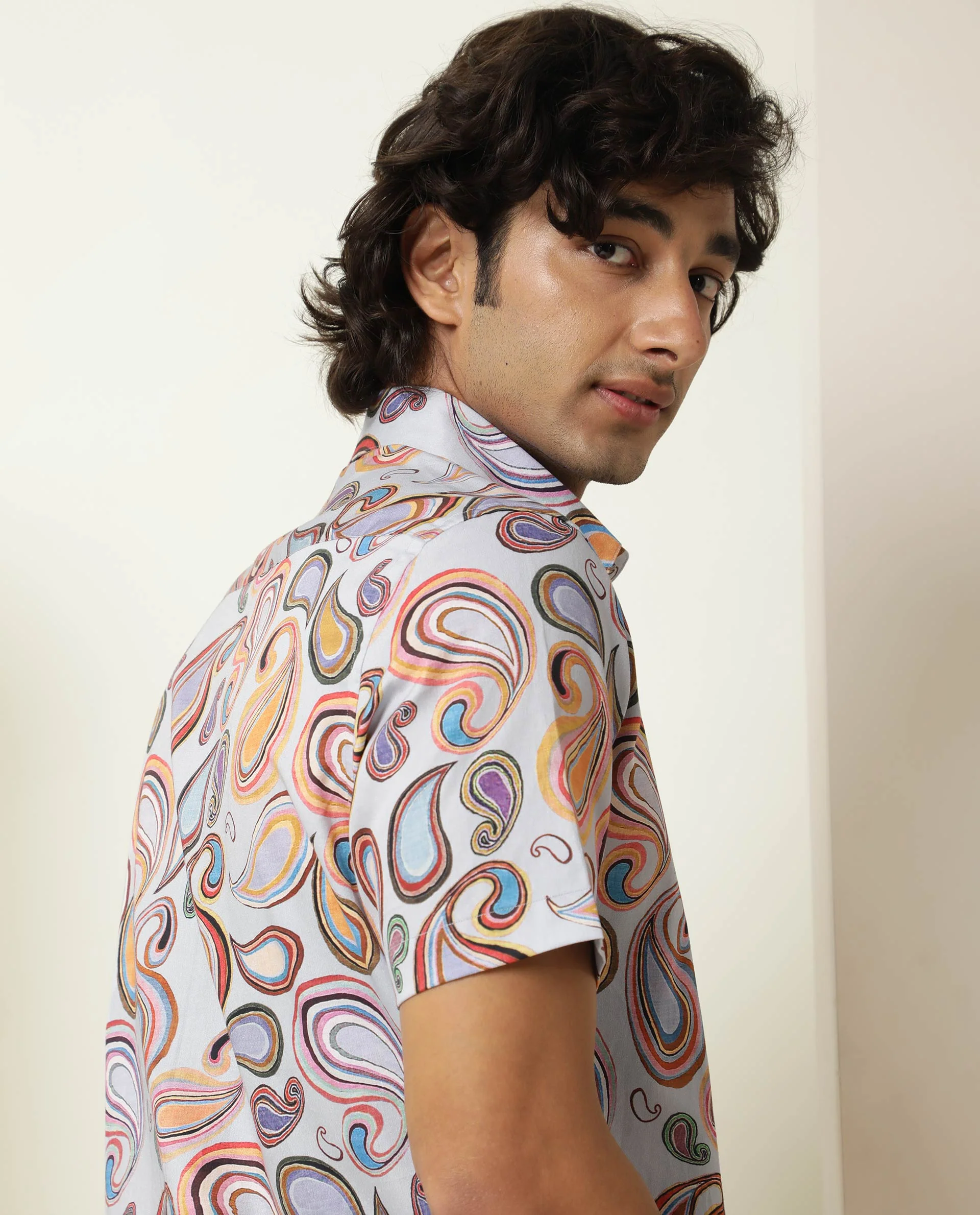 Rare Rabbit Men's Cadiz Multi Regular Fit Shirt - Image 9