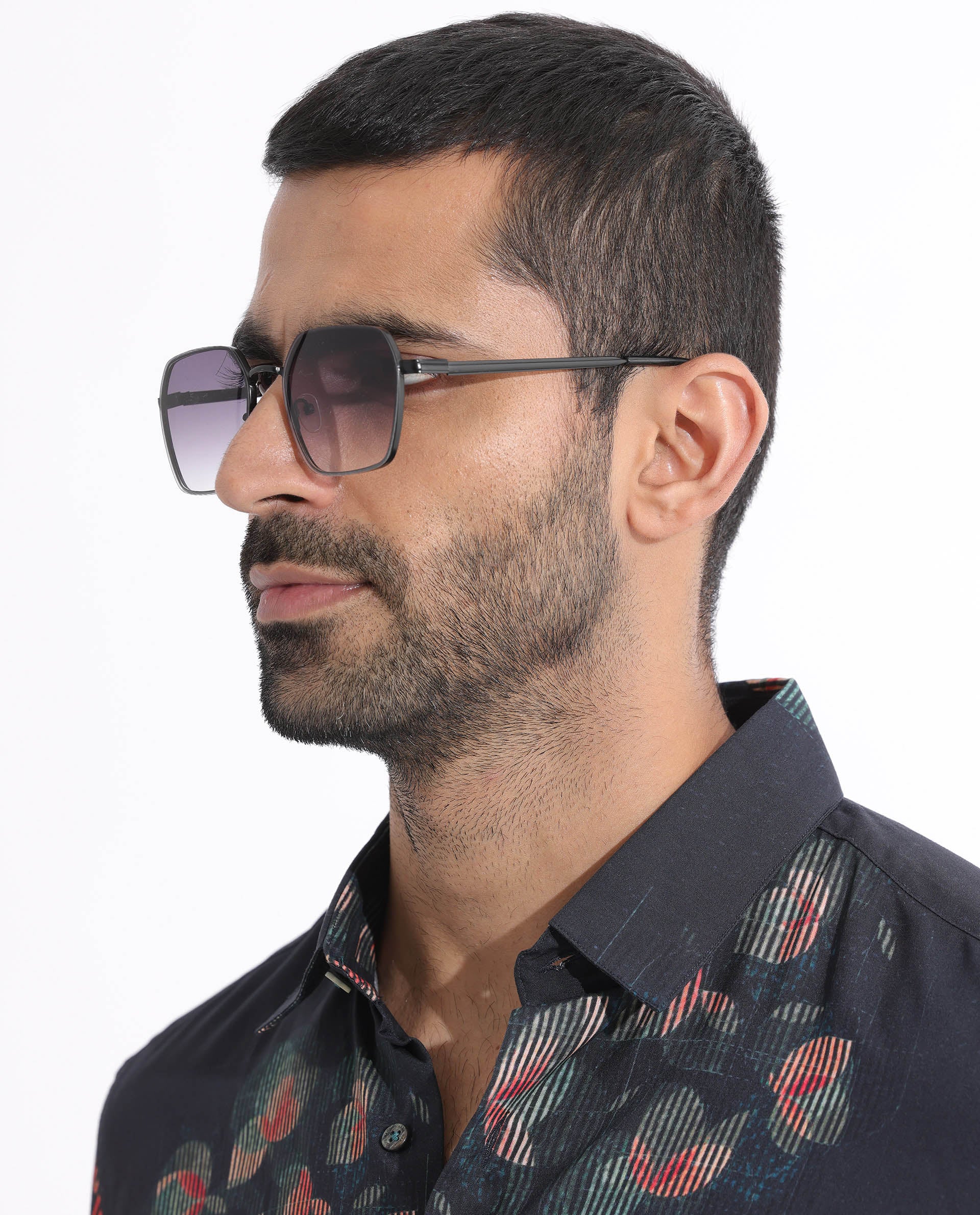 Rare Rabbit Men's Cage Green Cotton Floral Print Regular Fit Half Sleeve Collared Shirt - Image 3