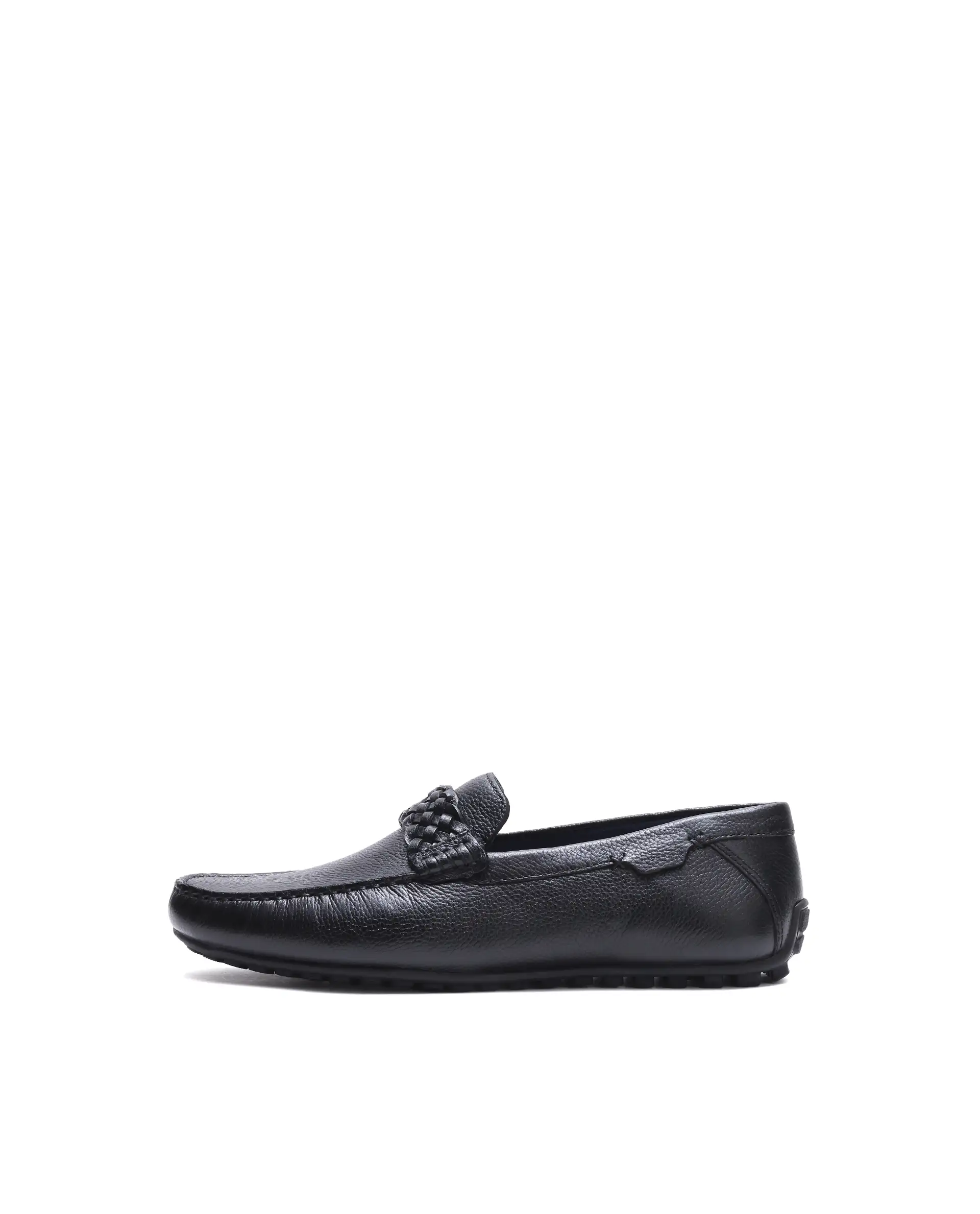 Rare Rabbit Men's Cairo Black Leather Drivers - Image 7