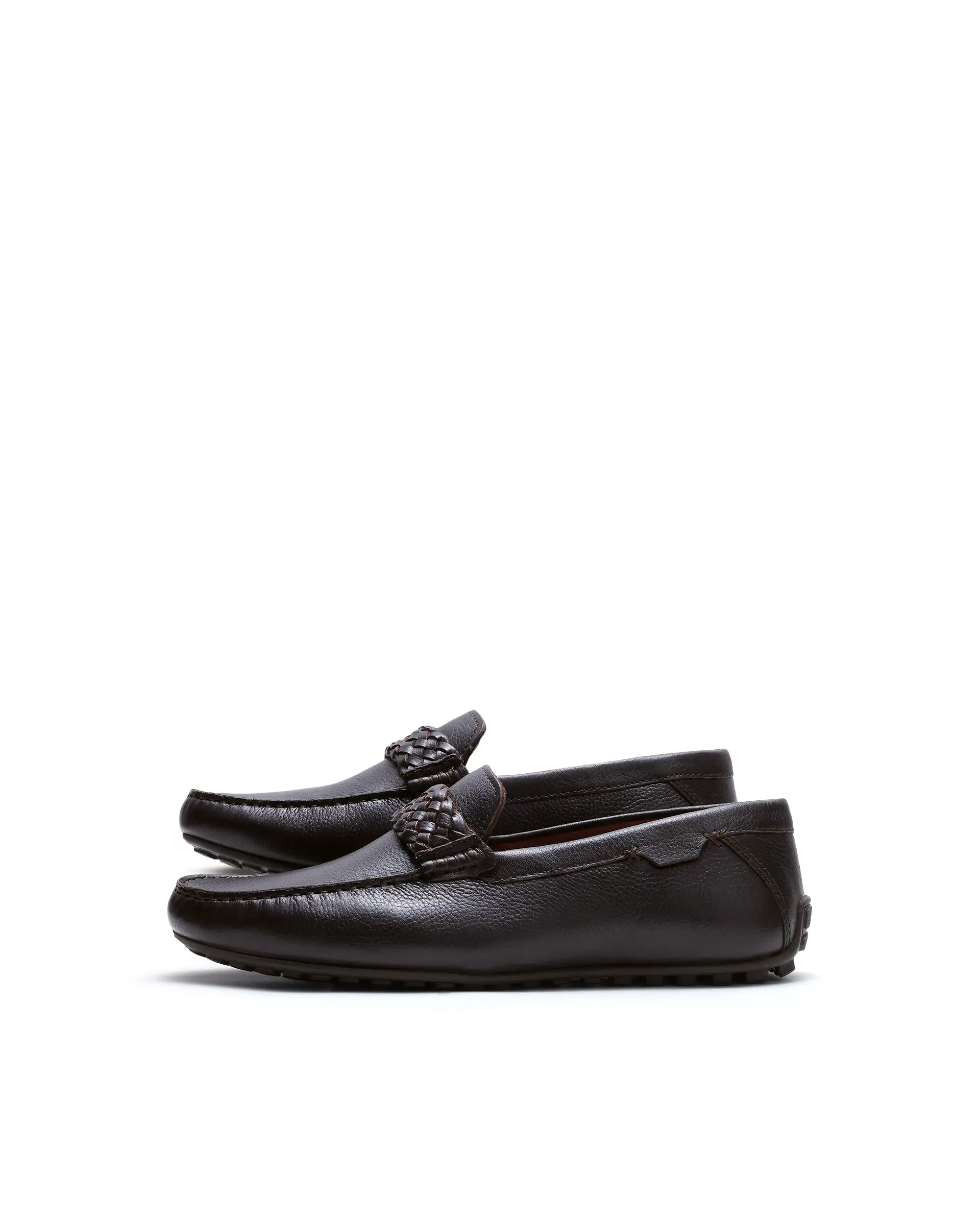 Rare Rabbit Men's Cairo Brown Leather Drivers - Image 6