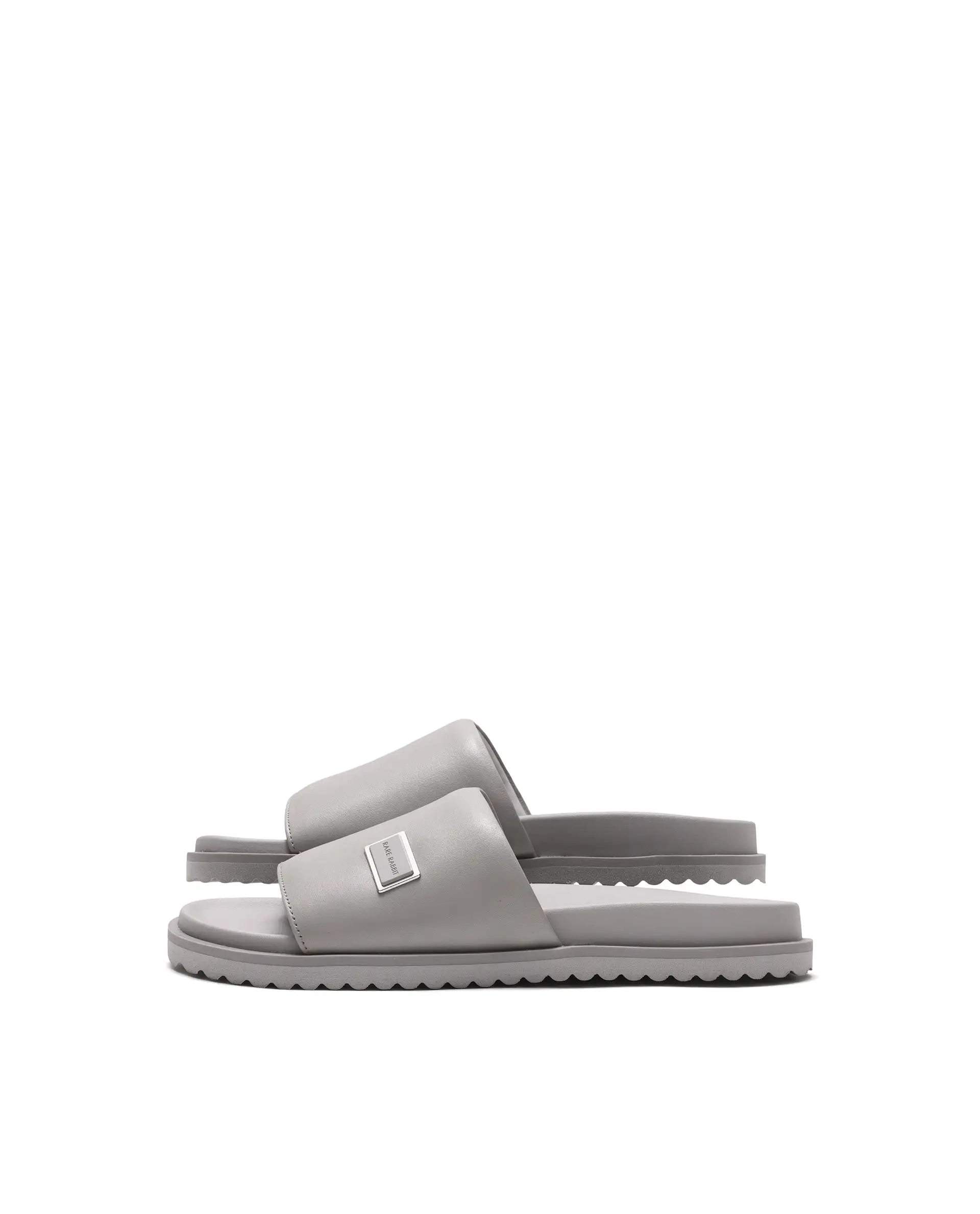 Rarez Men's Camden Light Grey Slip-On Closure Sandal - Image 5