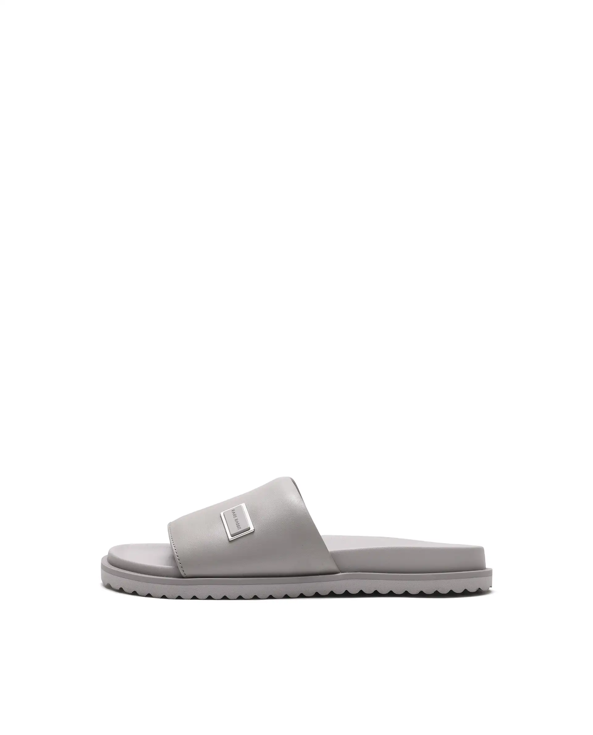 Rarez Men's Camden Light Grey Slip-On Closure Sandal - Image 9