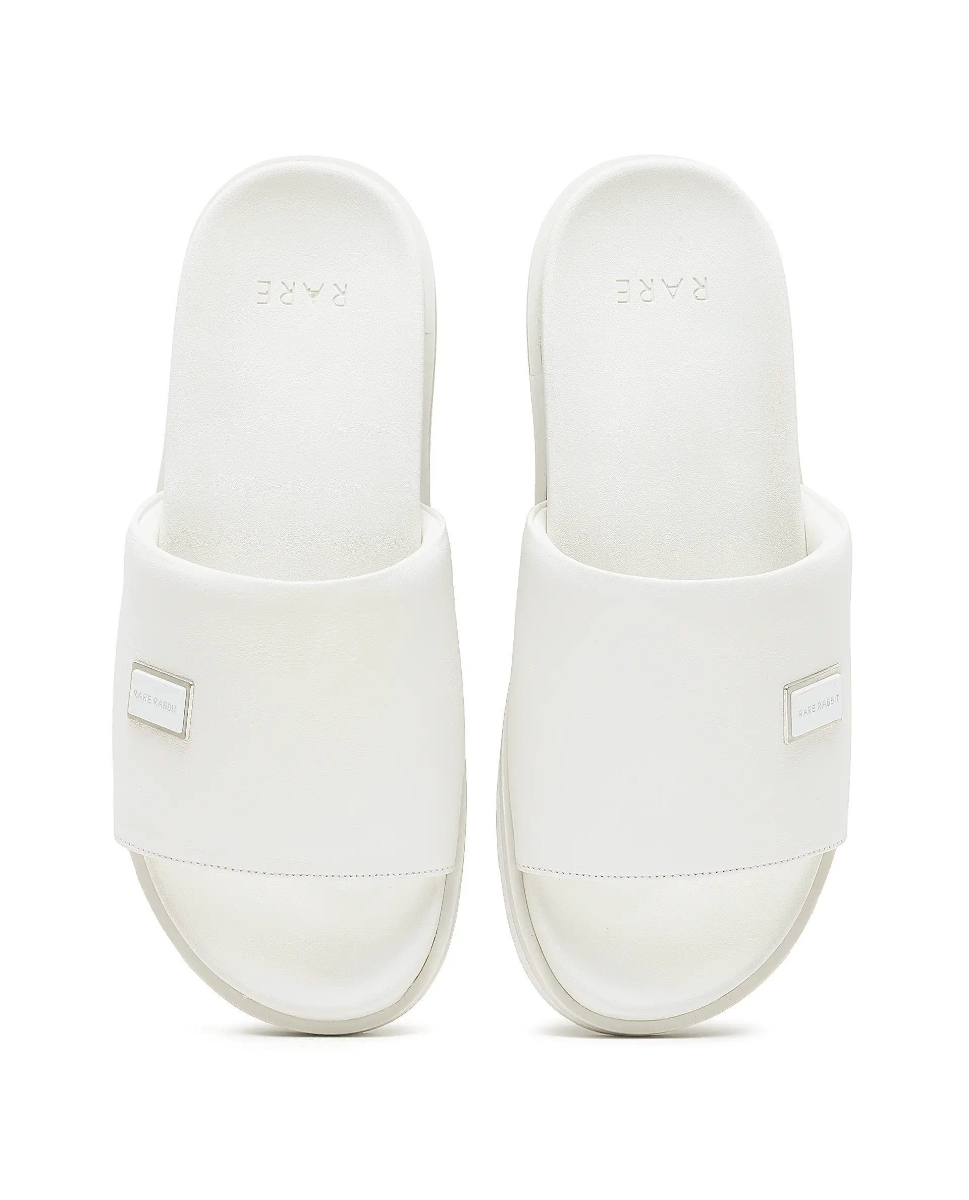 Rare Rabbit Men Camden White Slip-On Closure Sandal - Image 3