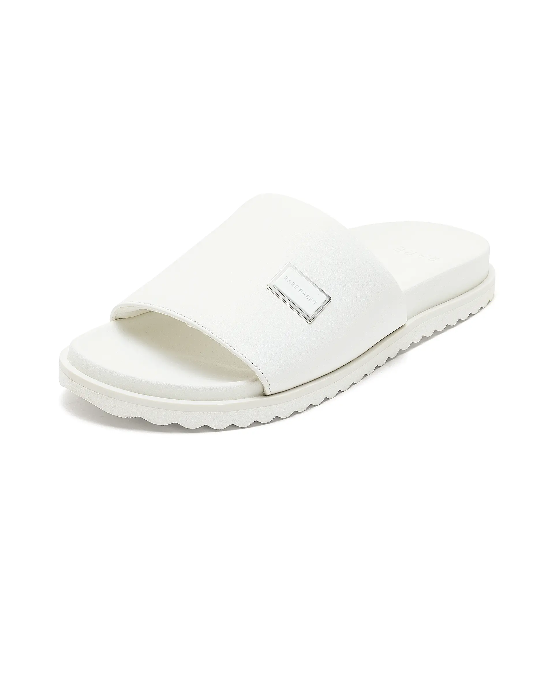 Rare Rabbit Men Camden White Slip-On Closure Sandal - Image 6