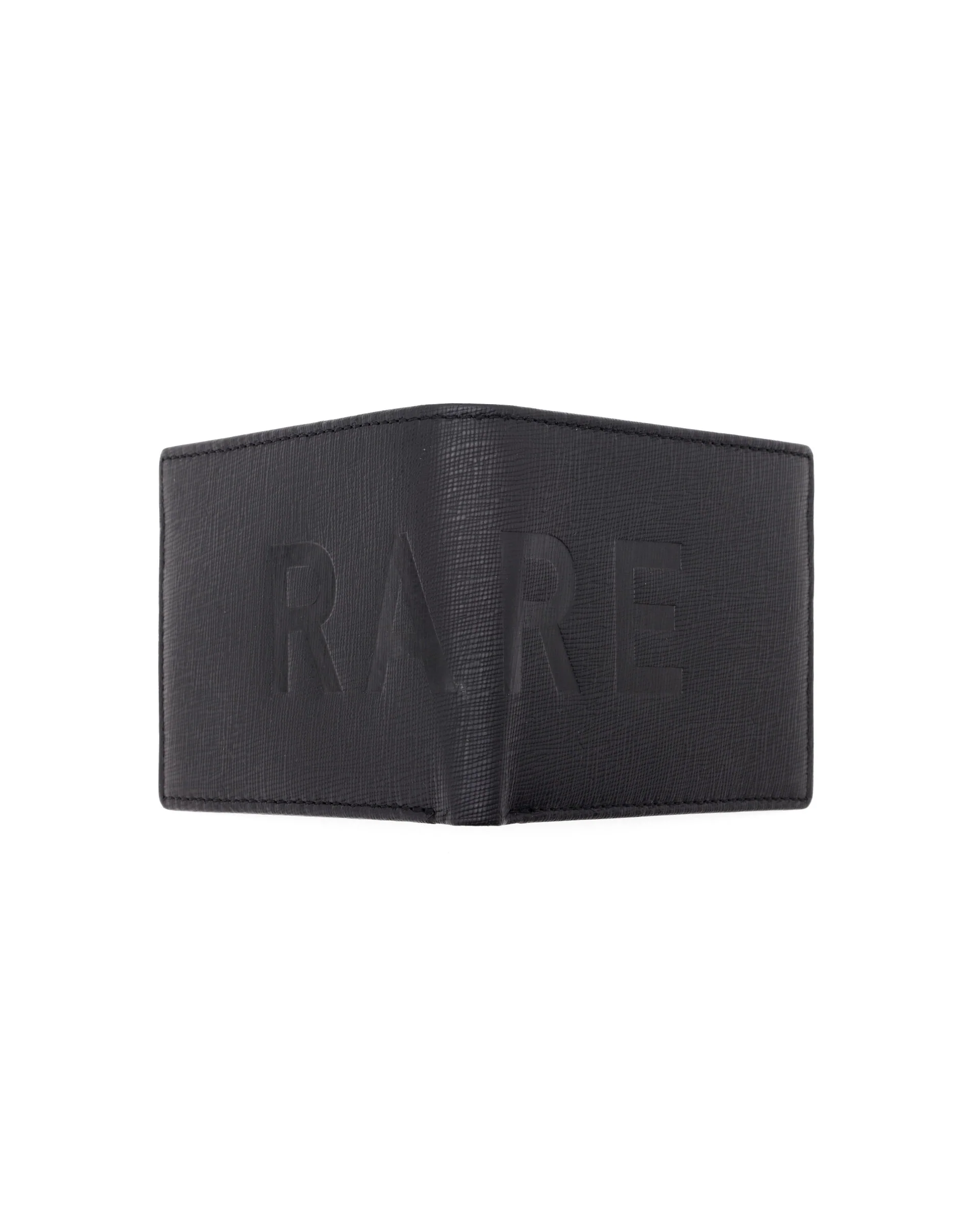 Rare Rabbit Men's Camp Black Bi Fold Slim Rfid Embossed Wallet - Image 3
