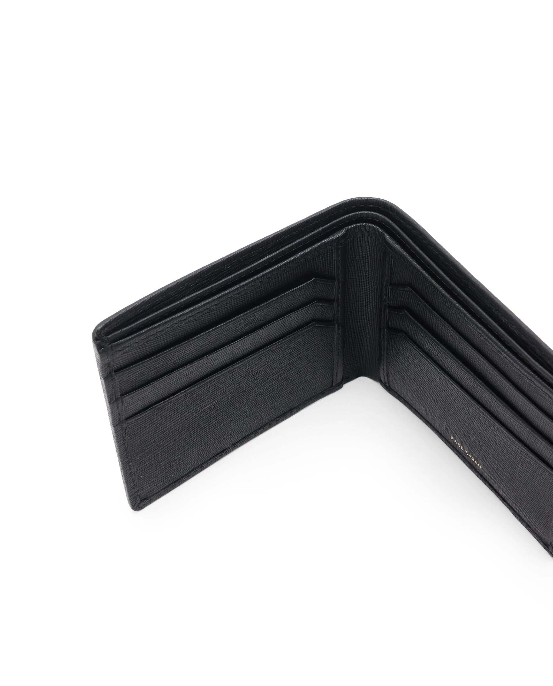 Rare Rabbit Men's Camp Black Bi Fold Slim Rfid Embossed Wallet - Image 5