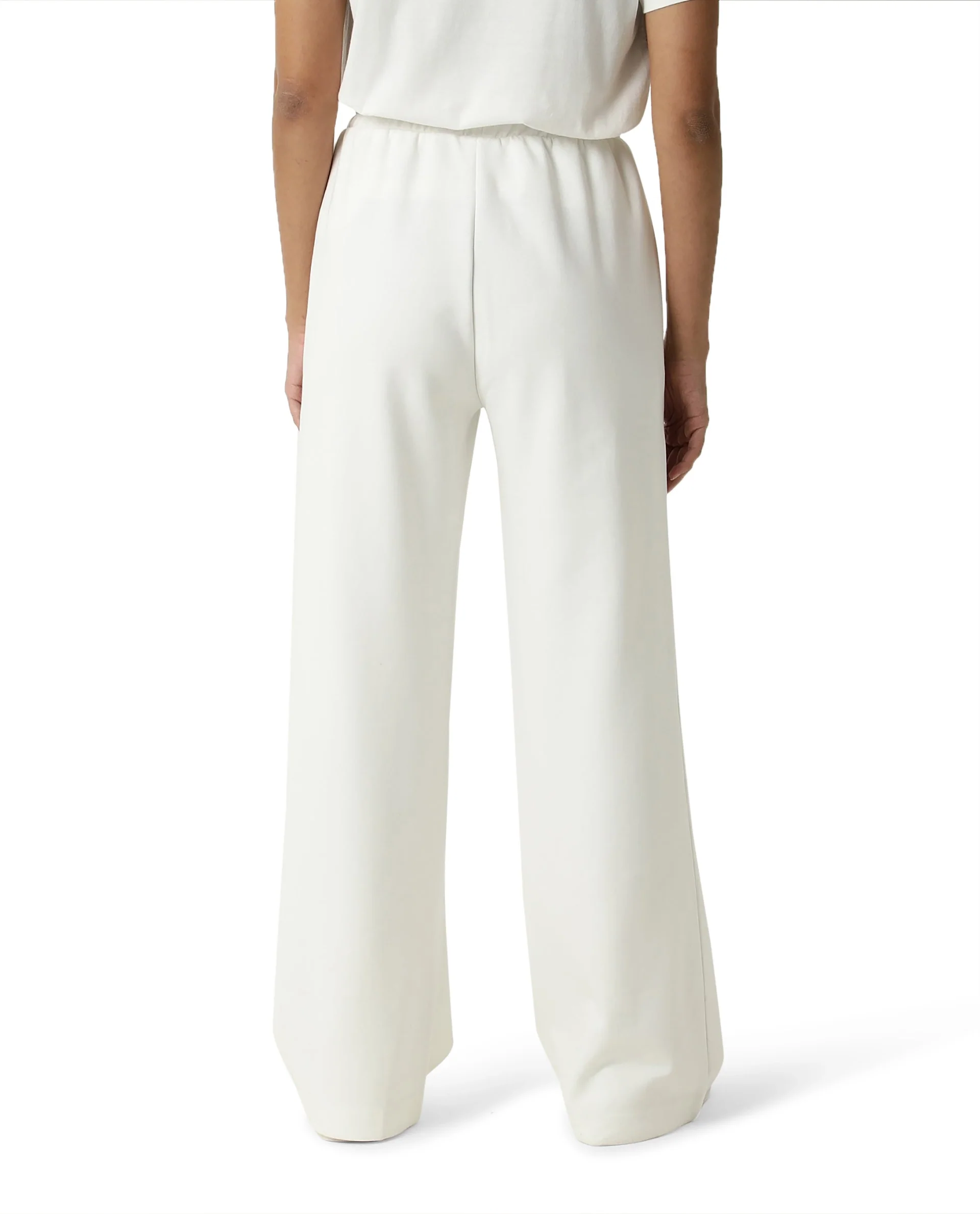 Rareism Women's Heavy Weight Interlock 340 Gsm Cotton Blend Plain Ankle Length Relaxed Fit Track Pant Flared - Image 7
