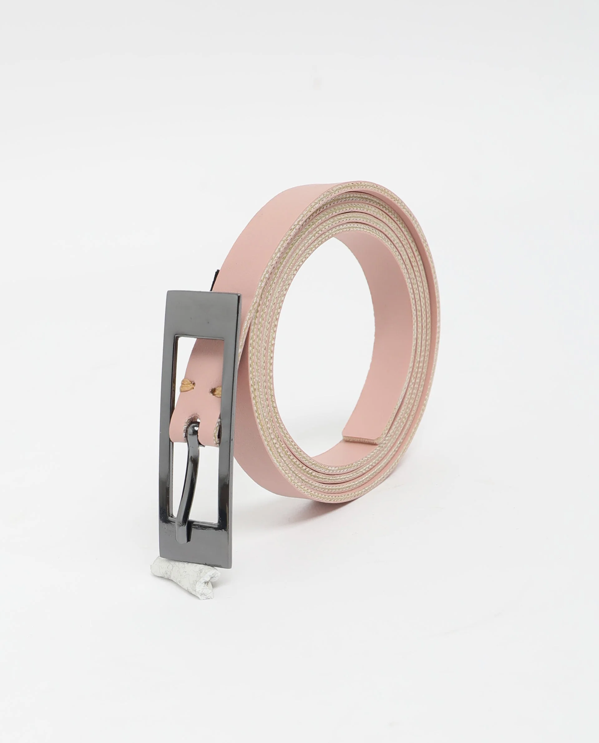 Rareism Women Captcha Dusky Pink Solid Leather Belt - Image 2