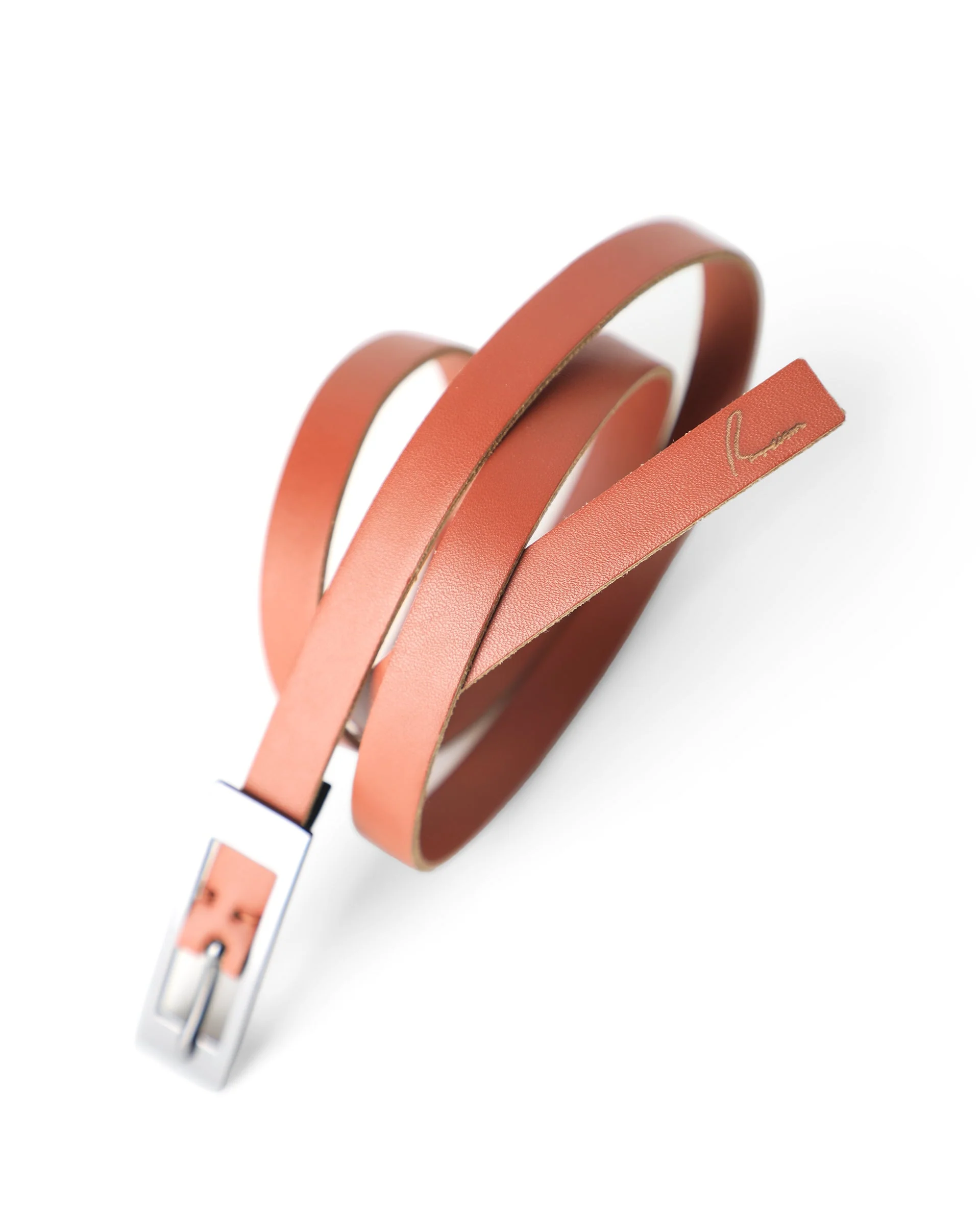 Rareism Women Captcha Light Tan Solid Leather Belt - Image 6
