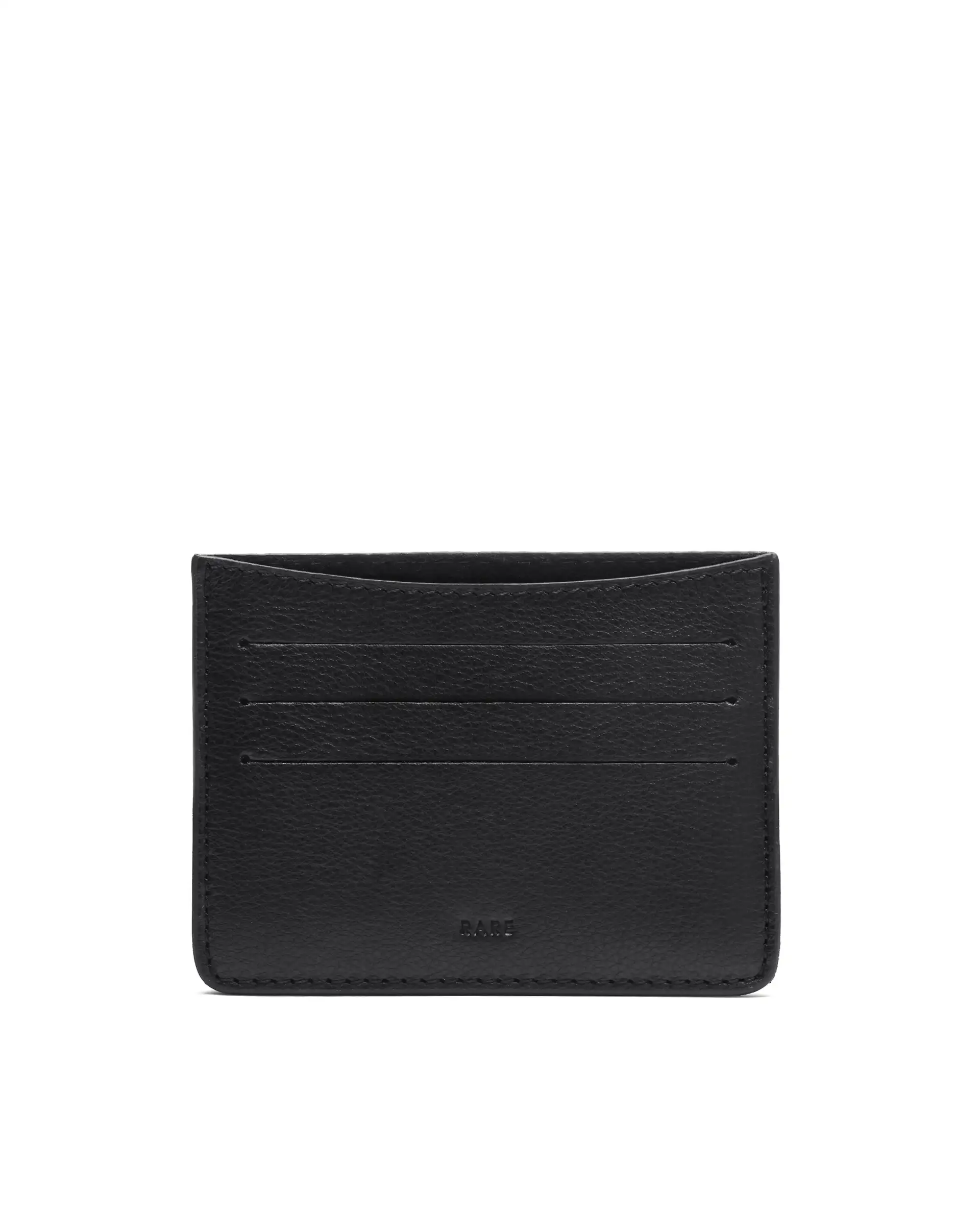 Rare Rabbit Men's Cardc Black Leather Card Holder - Image 2