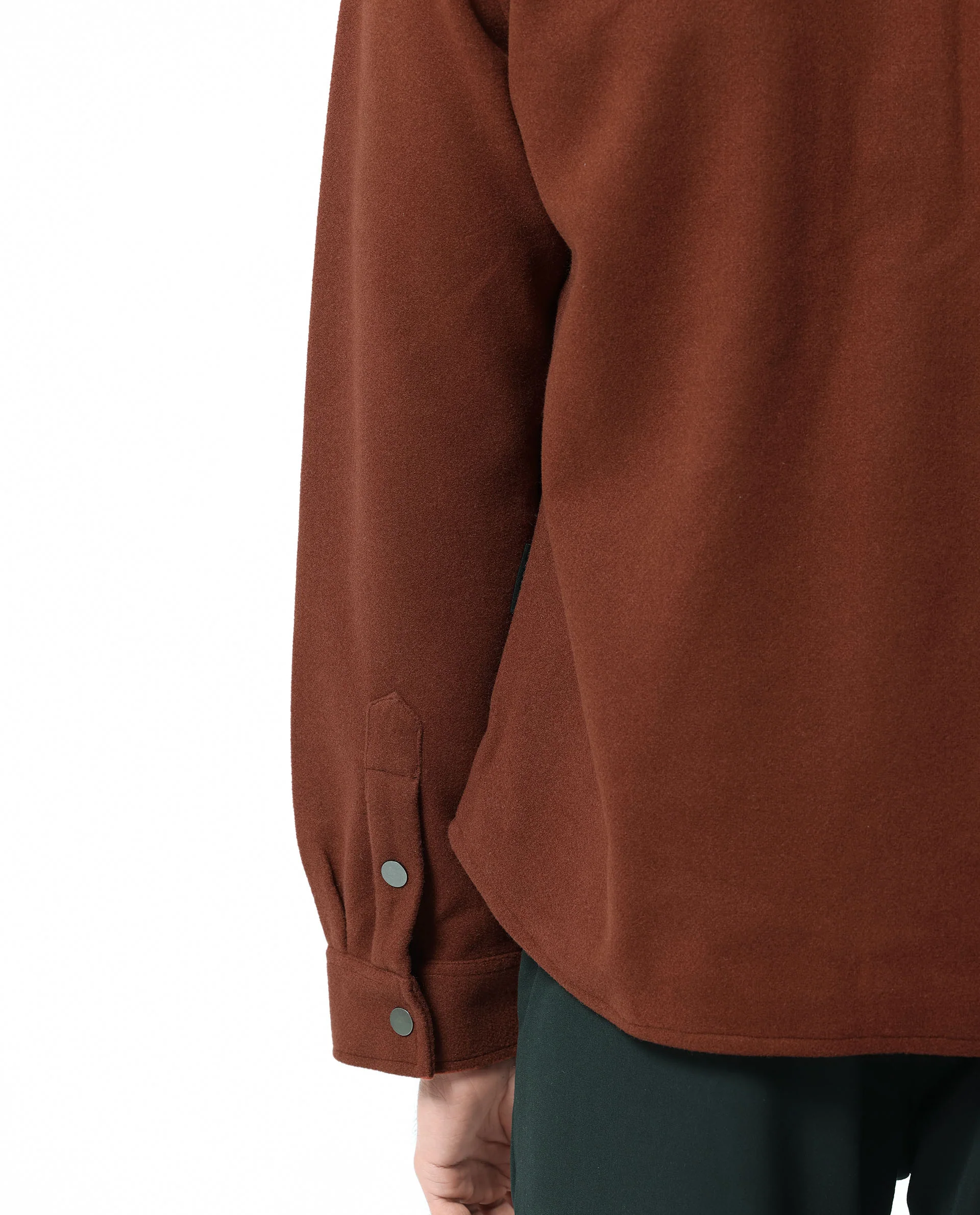 Rare Rabbit Men's Cason Rust Plain Regular Fit Full Sleeve Collared Jacket - Image 4