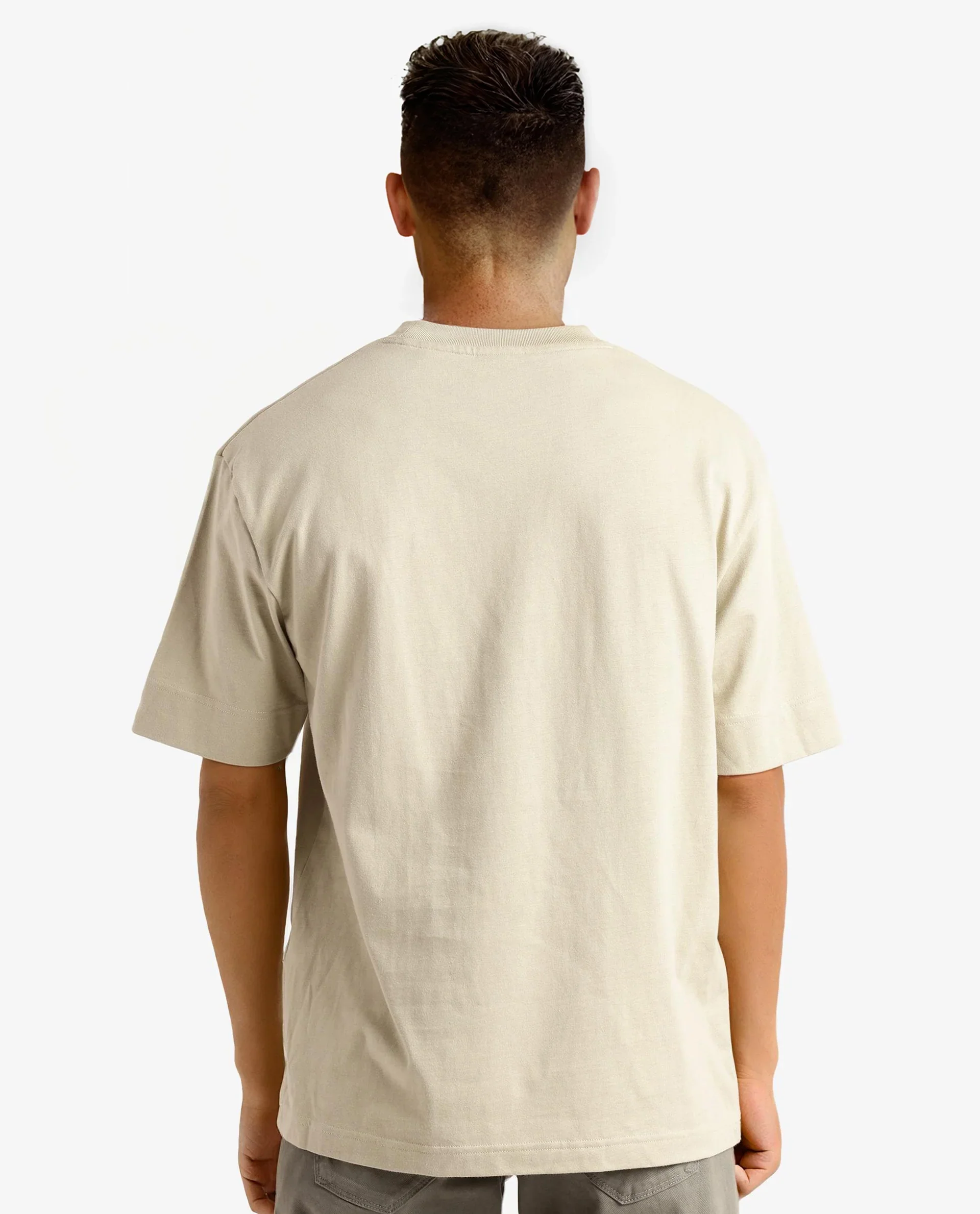 Rare Rabbit Men's Casse Pastel Green Cotton Graphic Print Oversized Fit Half Sleeve Crew Neck T-Shirt - Image 4