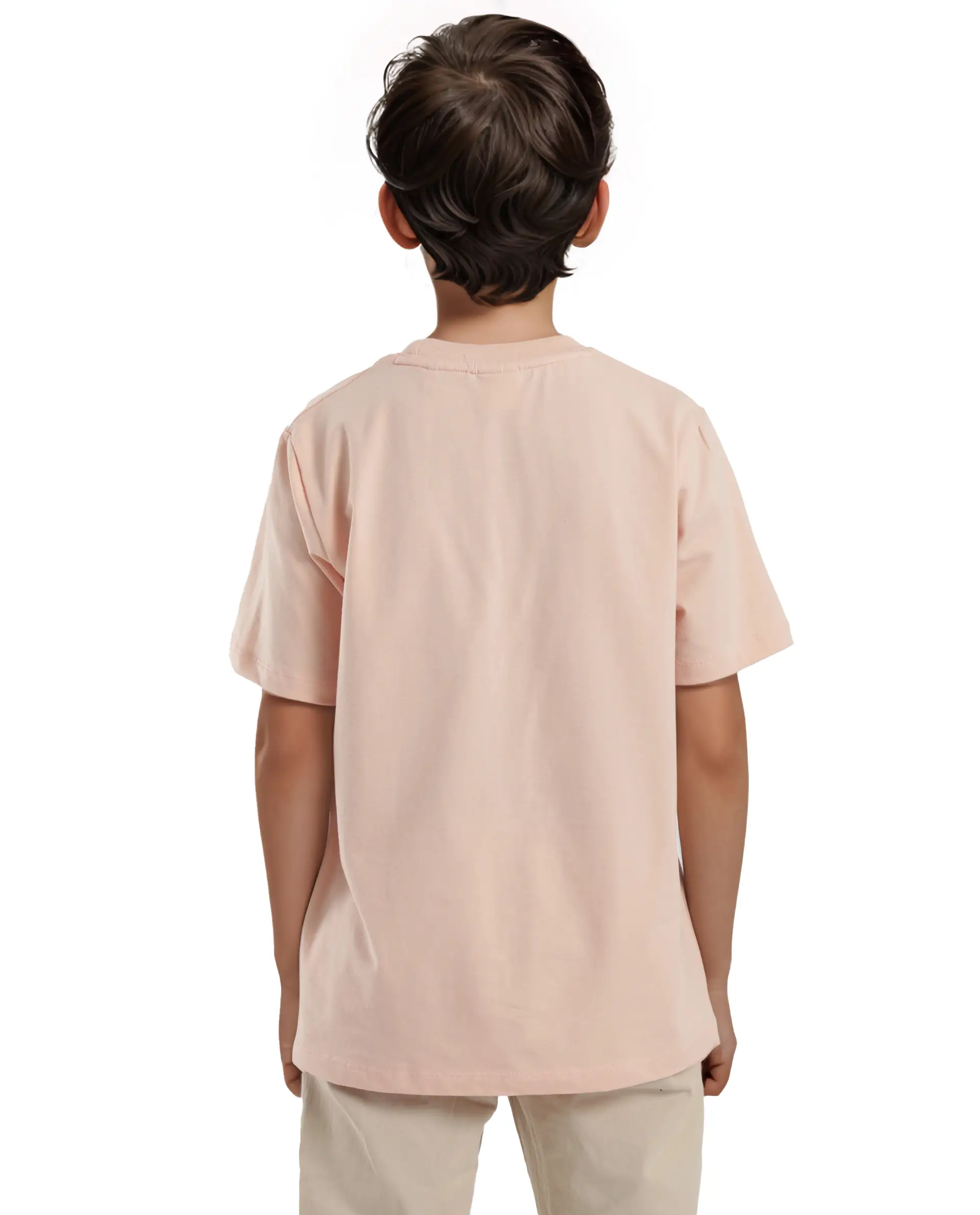 Rare Ones Kids Cati Pink Cotton Fabric Half Sleeves Crew Neck Graphic Print T-Shirt - Image 8