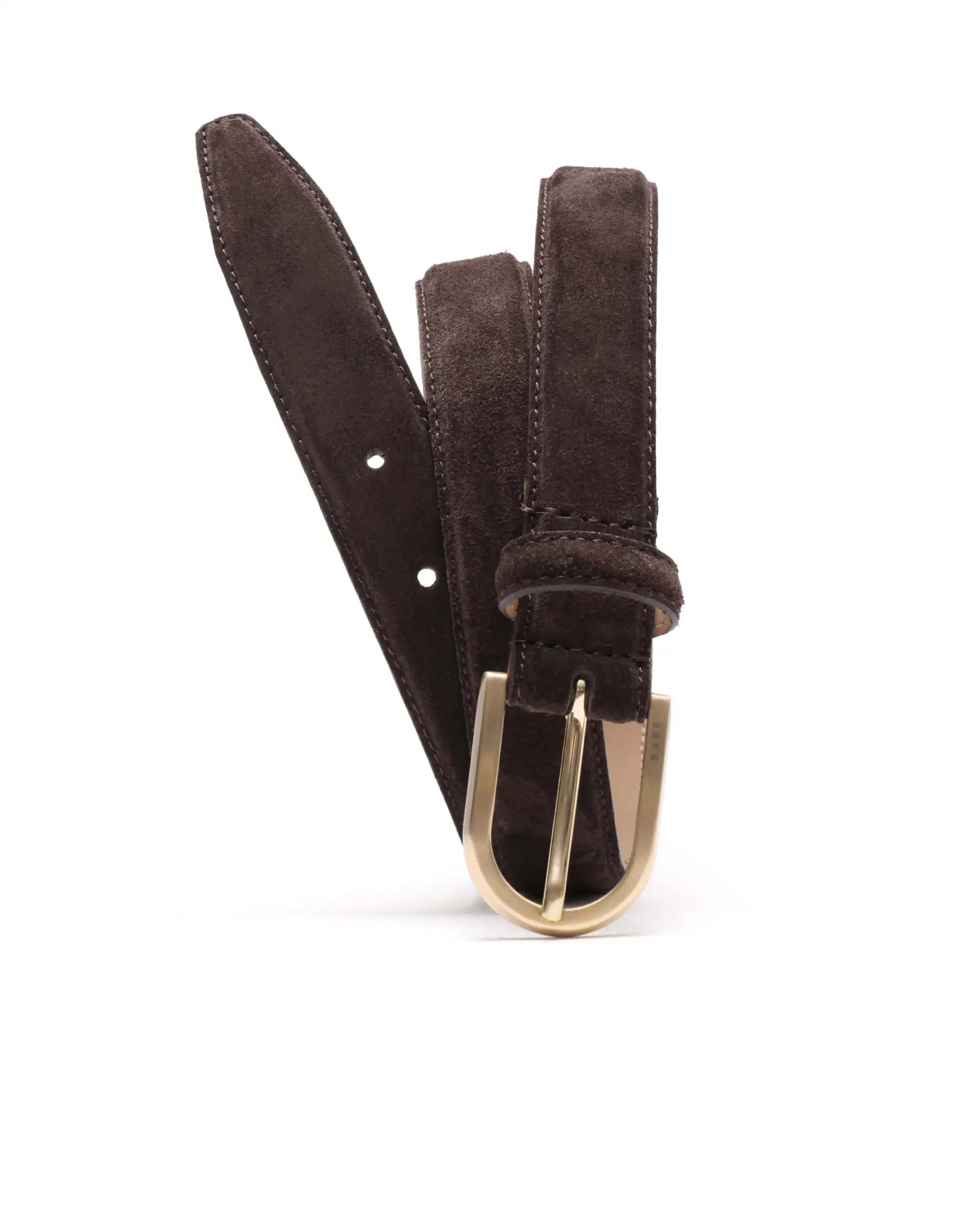 Rare Rabbit Men Cava Coffee Brown Leather Belt - Image 2