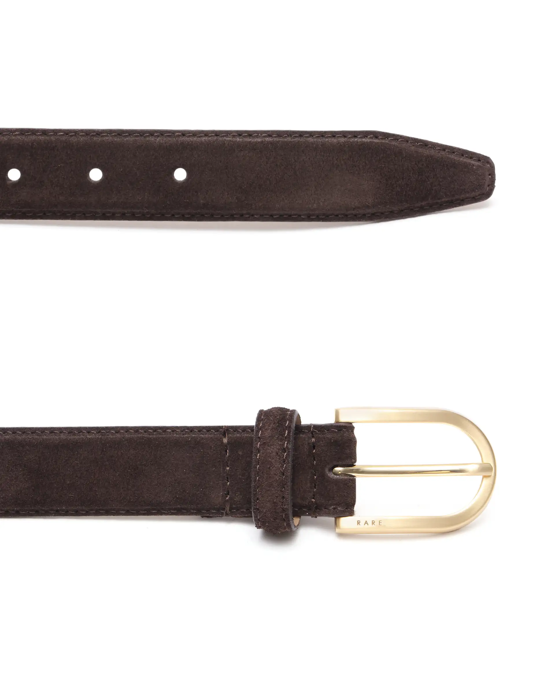 Rare Rabbit Men Cava Coffee Brown Leather Belt - Image 3