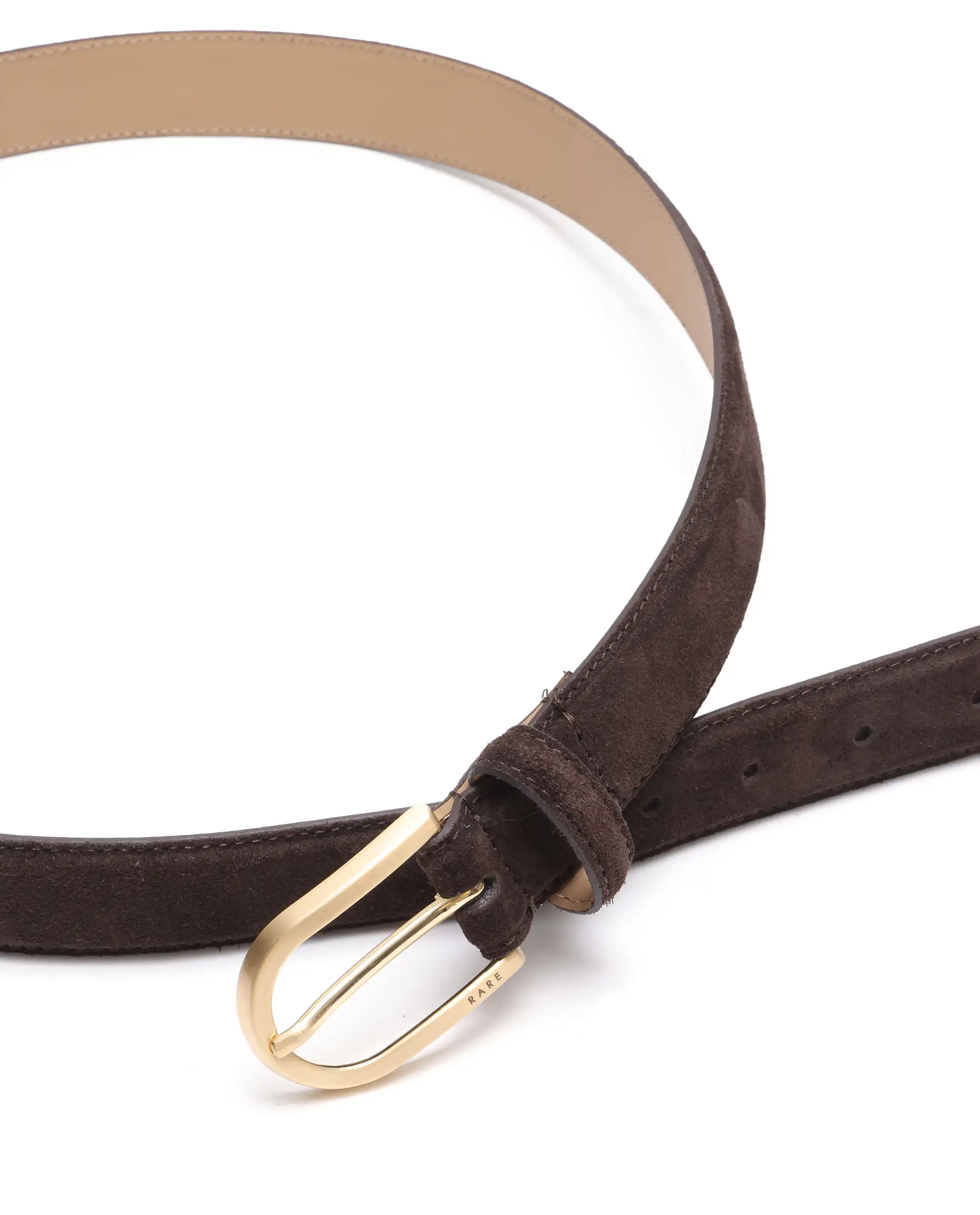 Rare Rabbit Men Cava Coffee Brown Leather Belt - Image 4