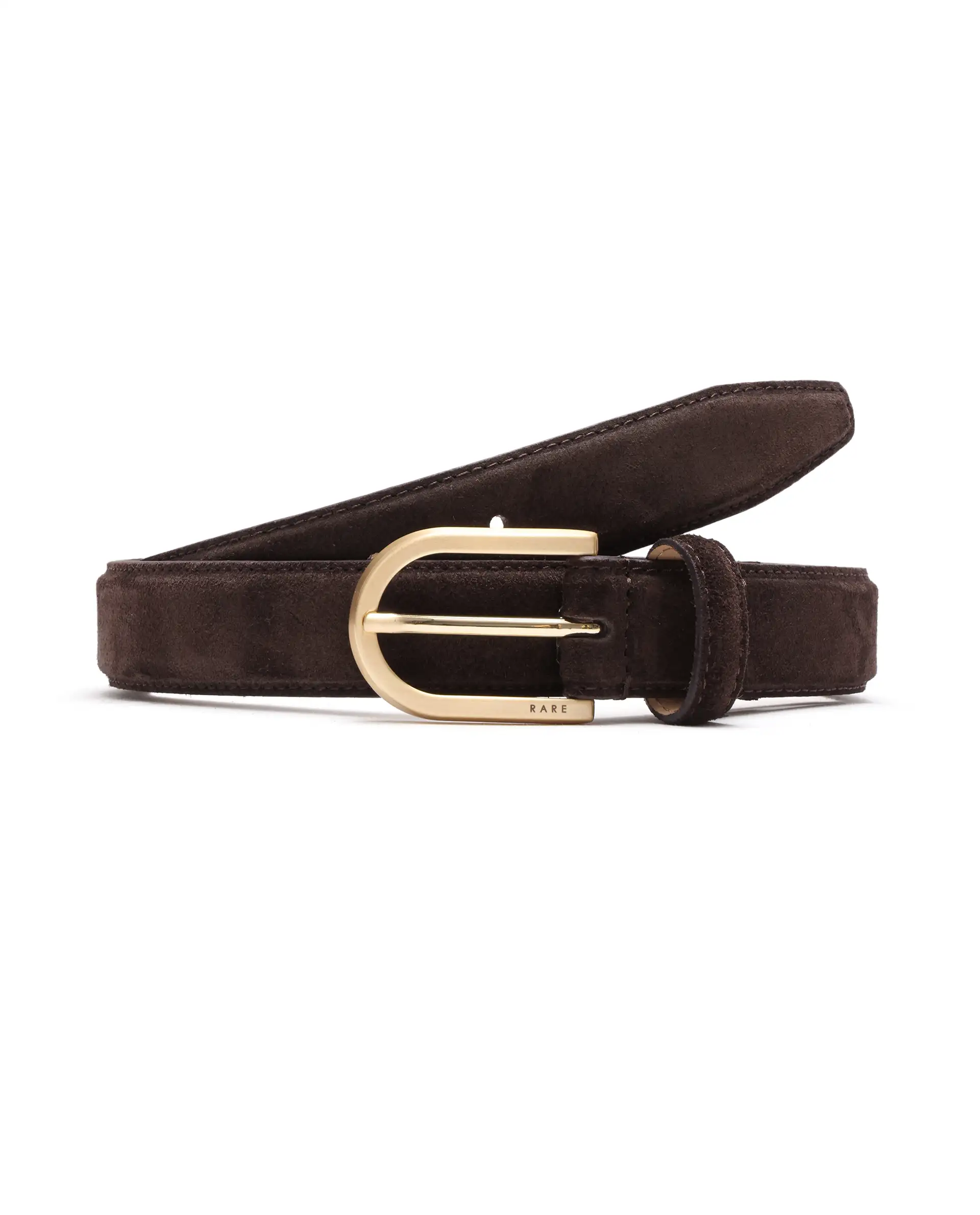 Rare Rabbit Men Cava Coffee Brown Leather Belt - Image 7