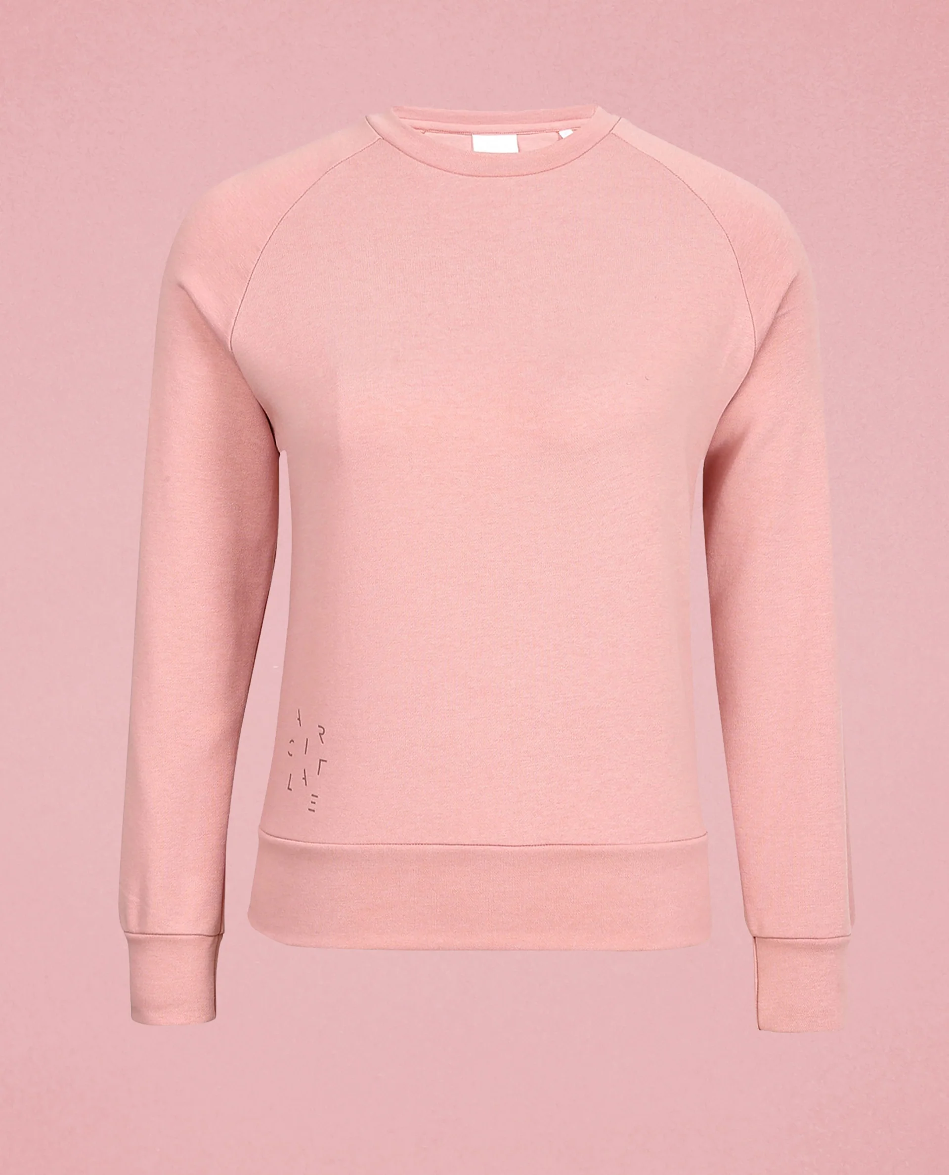 Rareism Women's Medium Weight Terry 290 Gsm Cotton Blend Crew Neck Plain Cuffed Sleeve Relaxed Fit Sweatshirt - Image 2