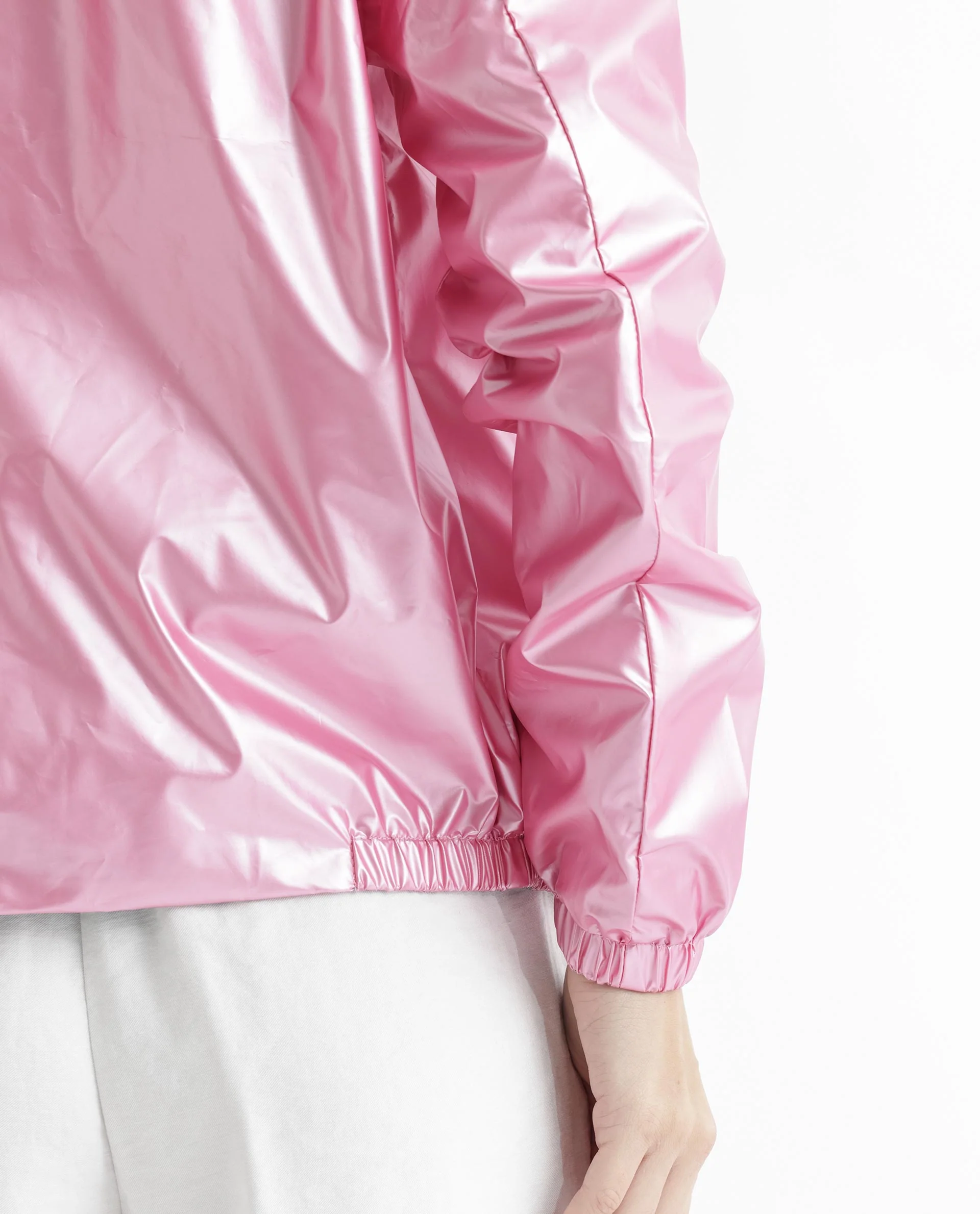 Rareism Women's Charlotte Pink Polyester Mandarin Collar Plain Regular Fit Jacket - Image 18