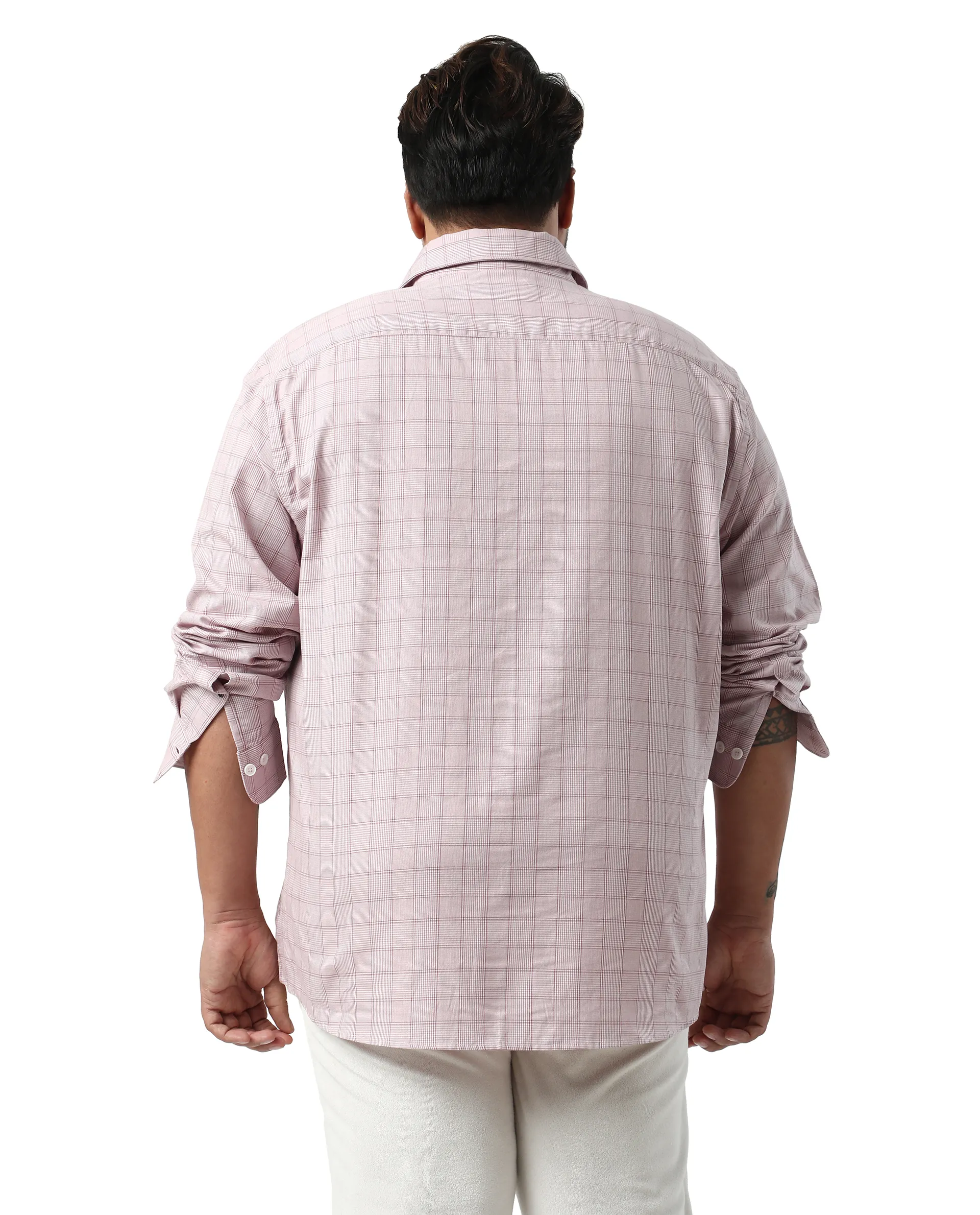 Rare Rabbit Men's Chek Big Red Cotton Fabric Full Sleeves Collared Neck Button Closure Checked Shirt - Image 5