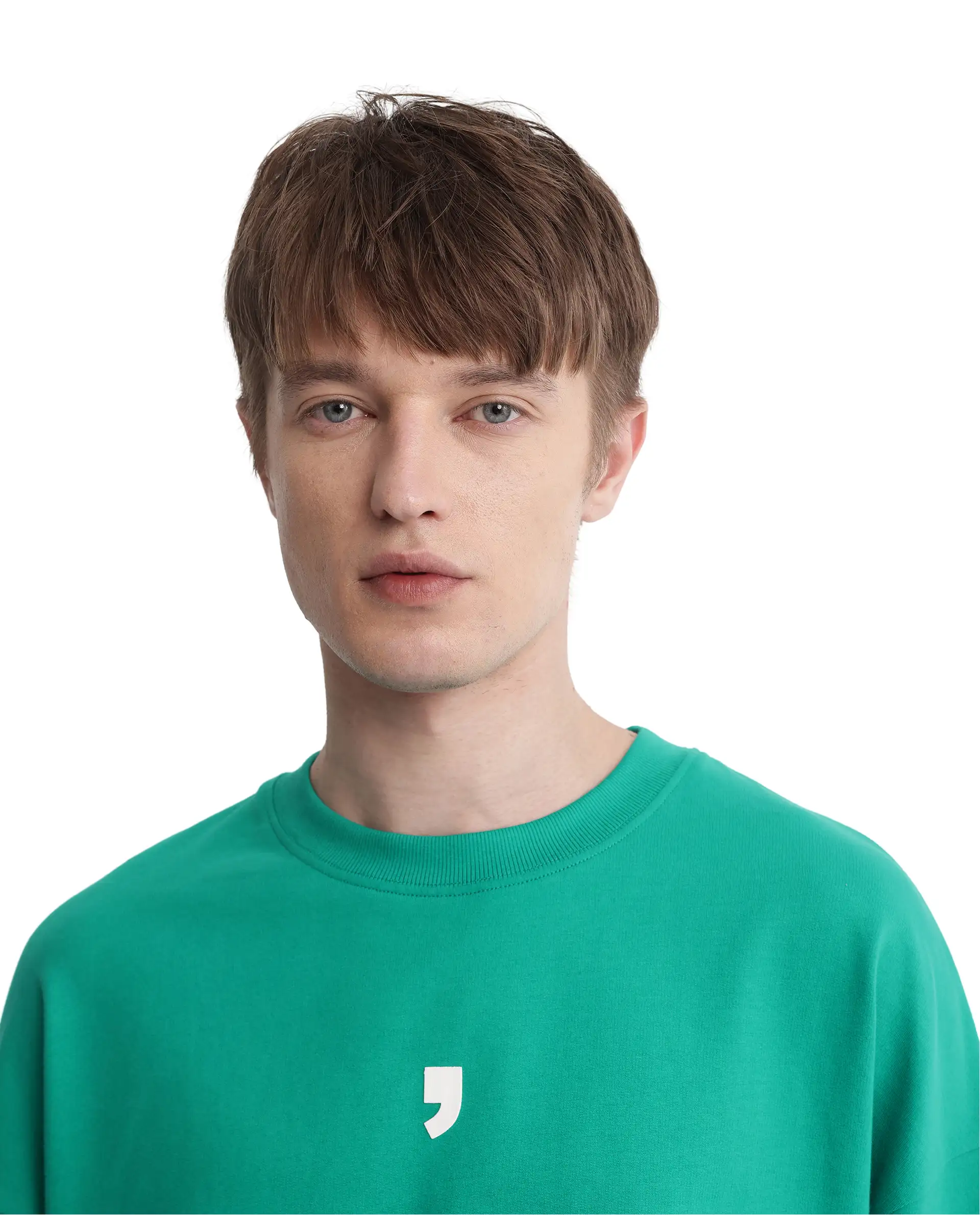 Rare Rabbit Men's Chile Green Cotton Graphic Print Oversized Fit Half Sleeve Crew Neck T-Shirt - Image 9